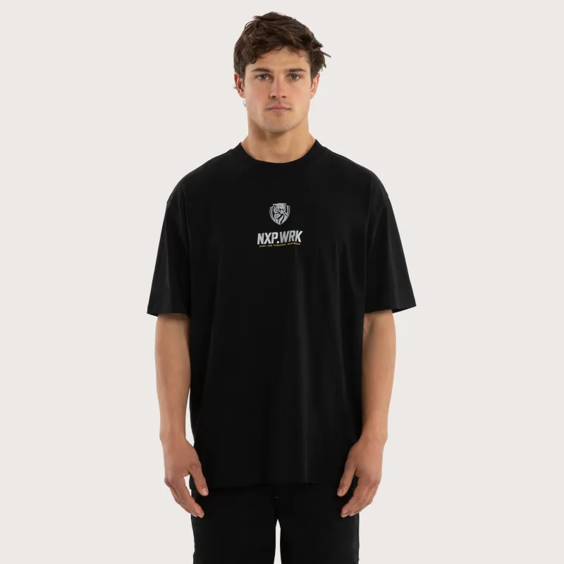 Richmond Tigers Union Tee Jet Black sold by Nena and Pasadena