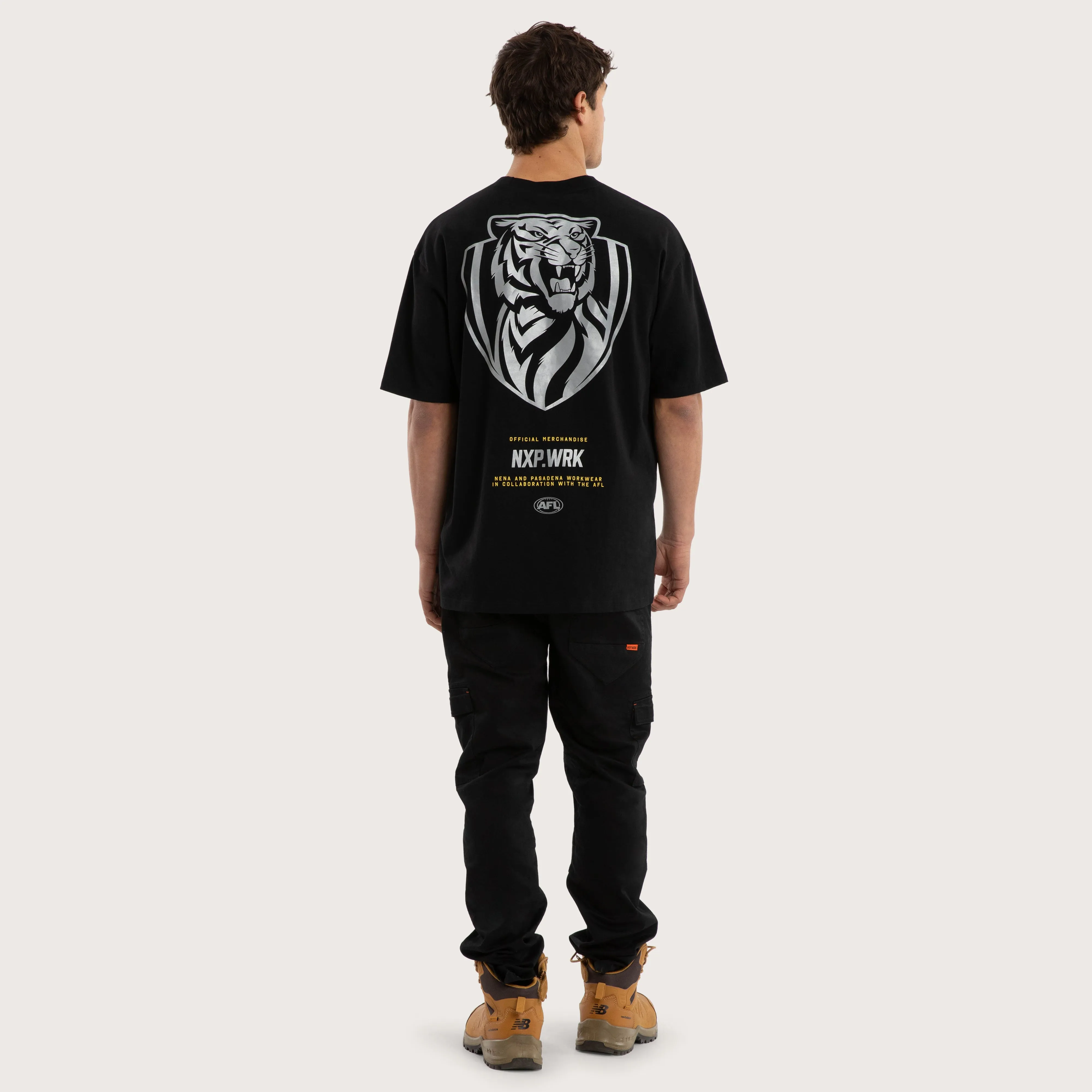 Richmond Tigers Union Tee Jet Black sold by Nena and Pasadena product image thumbnail 5