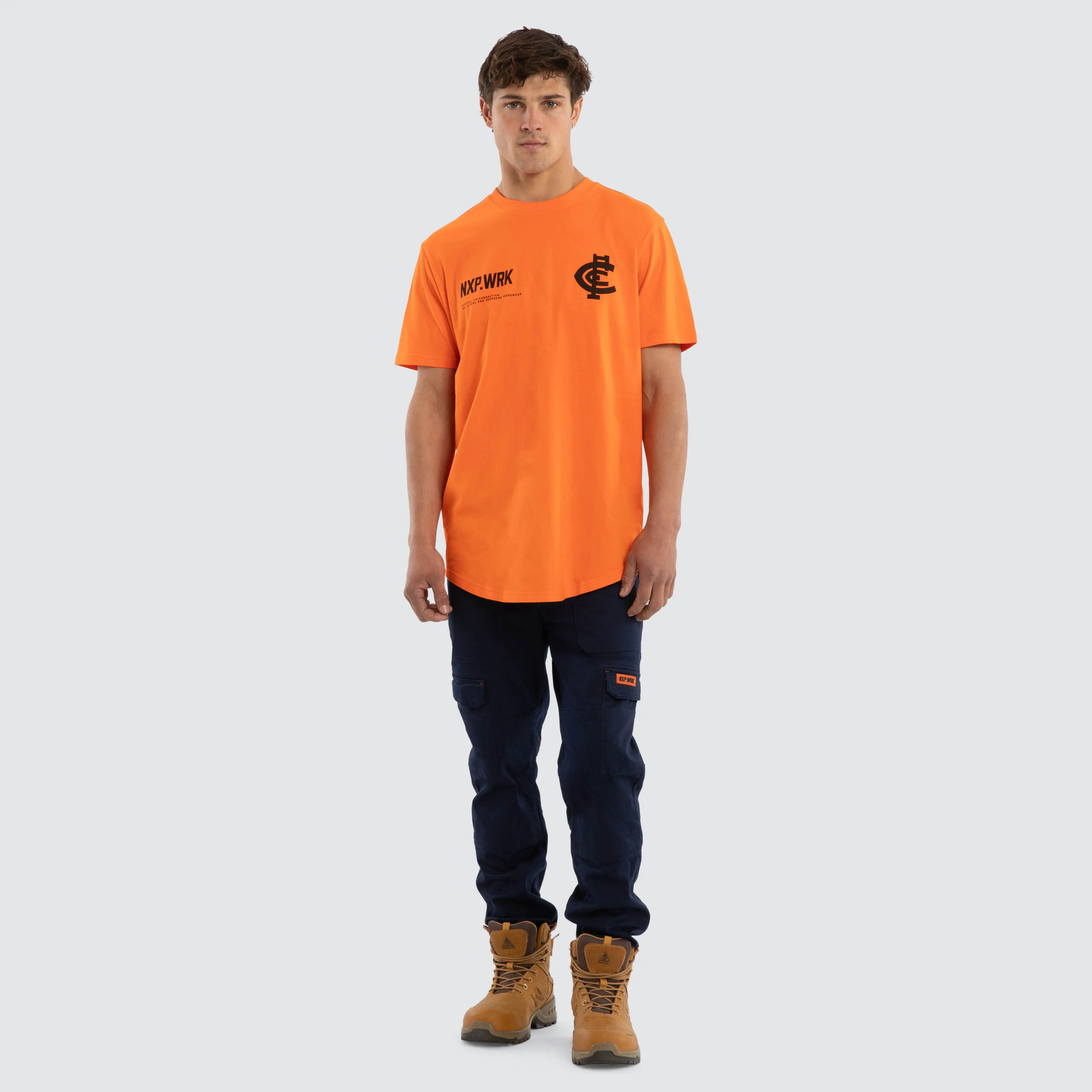 Carlton Blues Ethic Tee Work Orange sold by Nena and Pasadena product image thumbnail 3