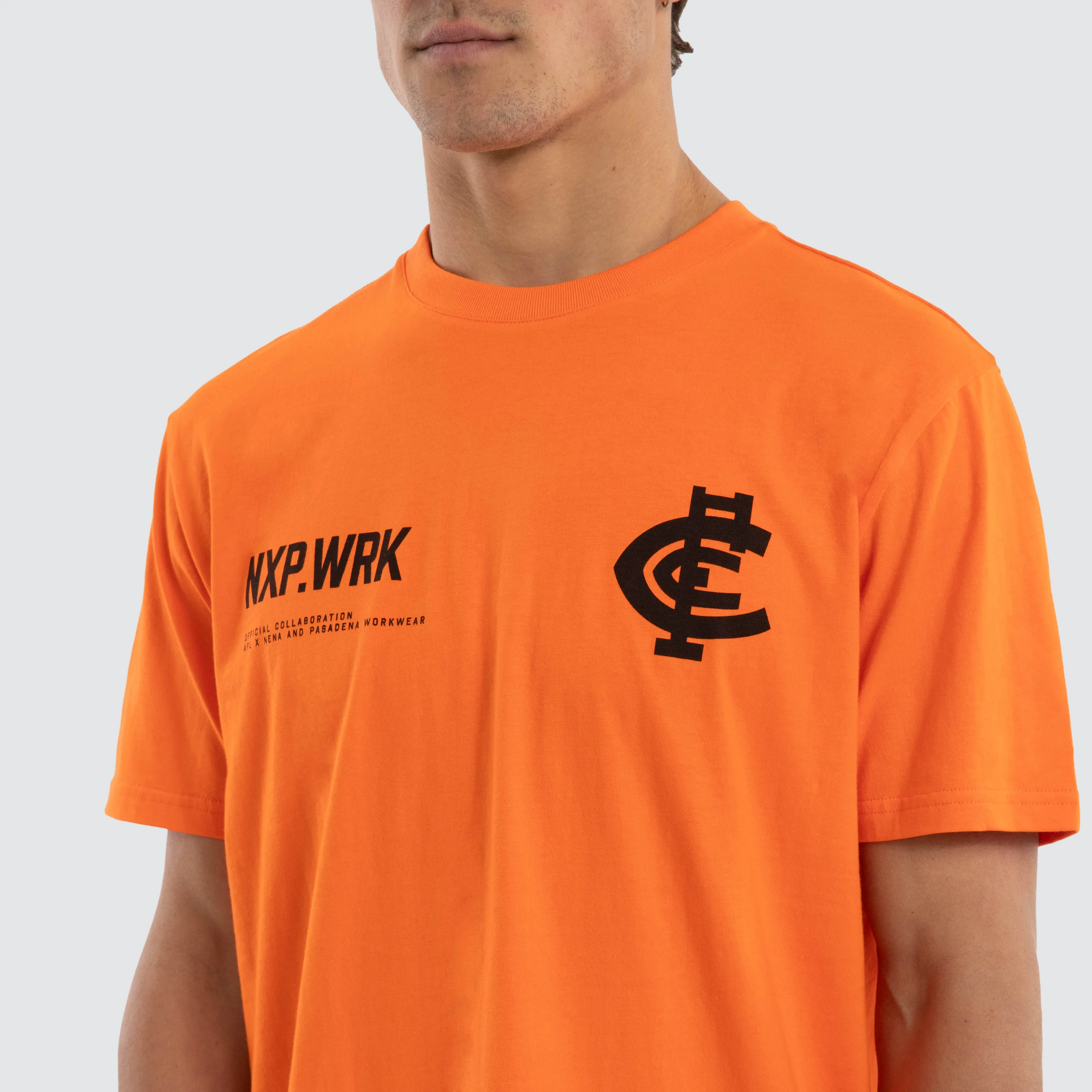 Carlton Blues Ethic Tee Work Orange sold by Nena and Pasadena product image thumbnail 4