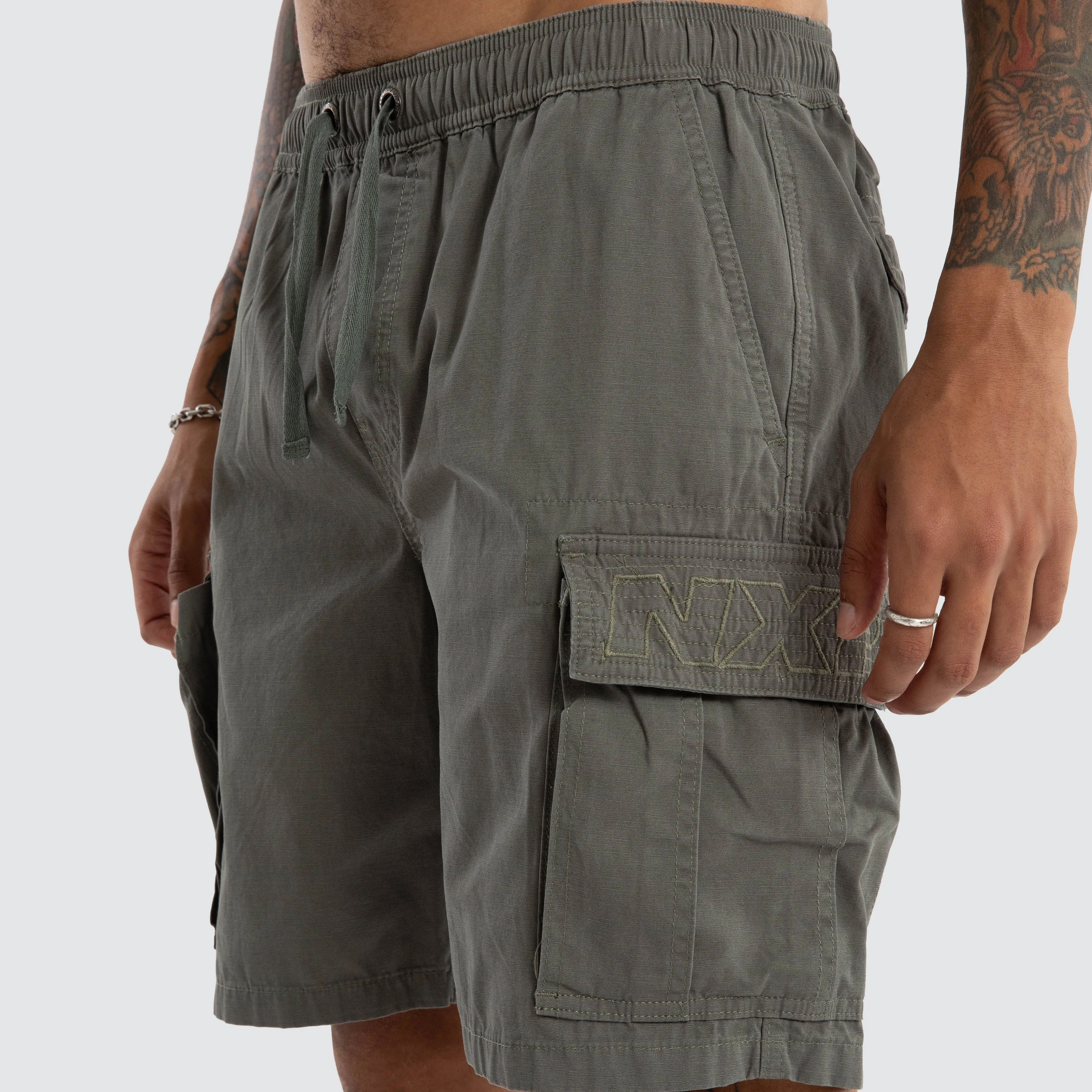 League Cargo Short Khaki sold by Nena and Pasadena product image thumbnail 4
