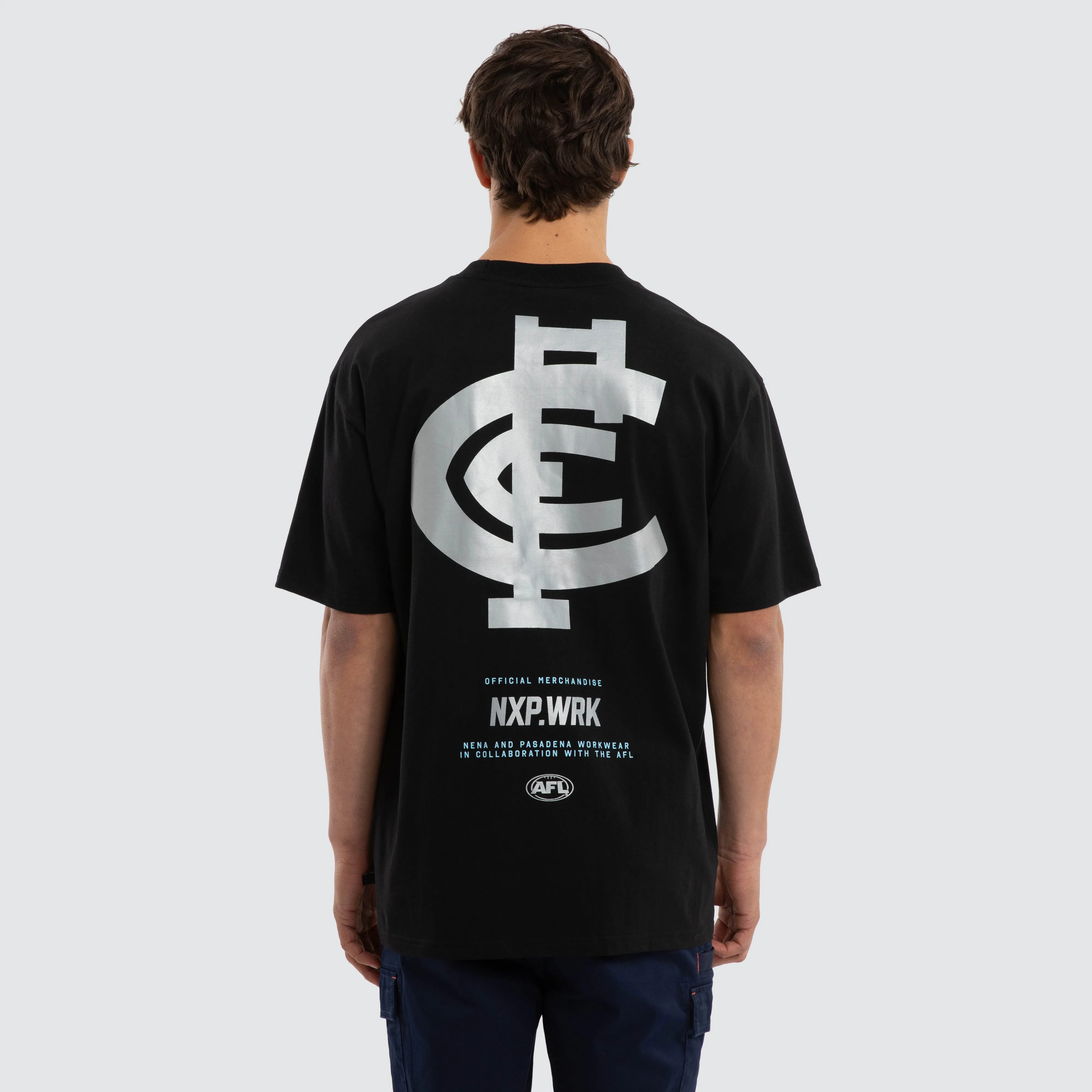 Carlton Blues Union Tee Jet Black sold by Nena and Pasadena product image thumbnail 2