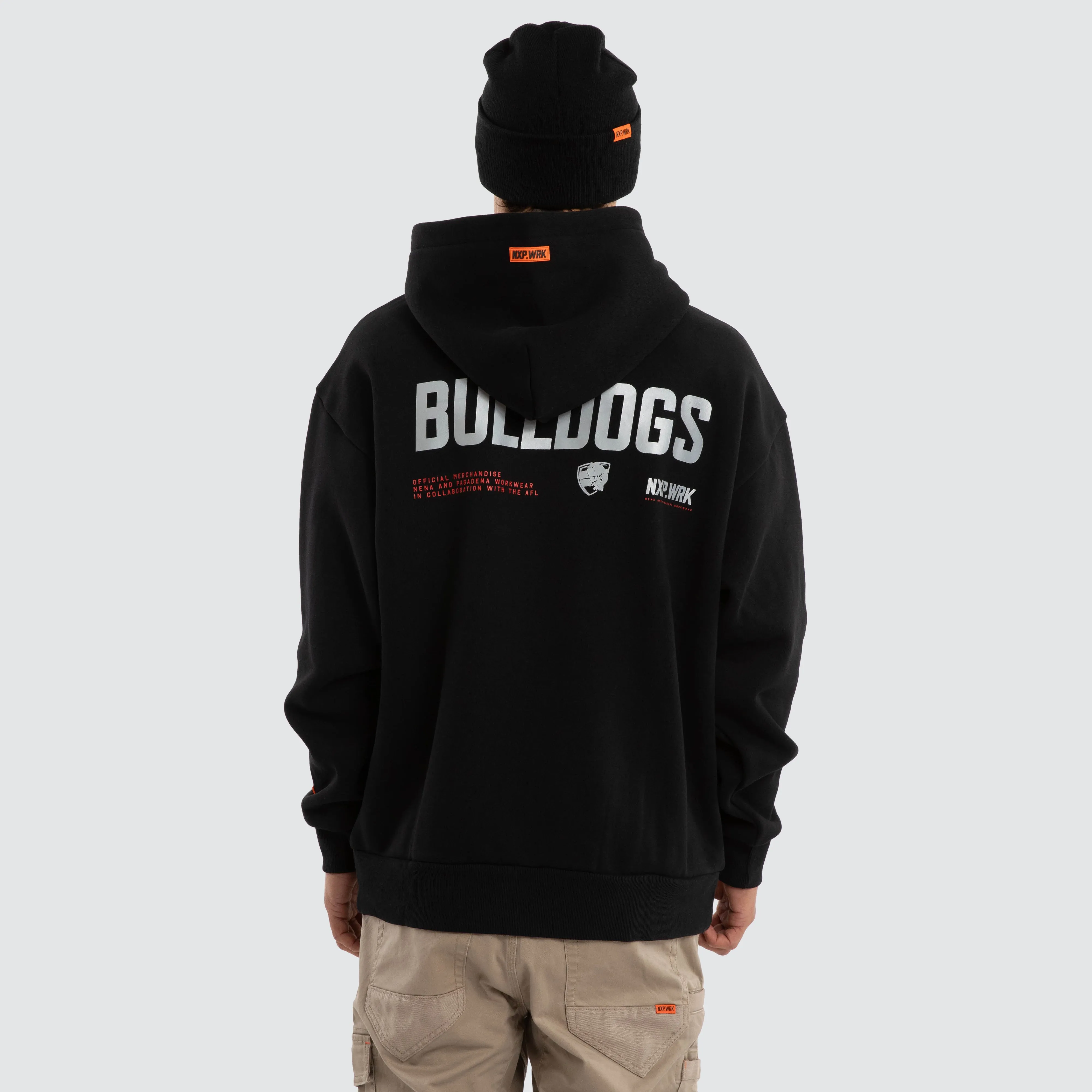 Western Bulldogs Subject Hoodie Jet Black sold by Nena and Pasadena product image thumbnail 2