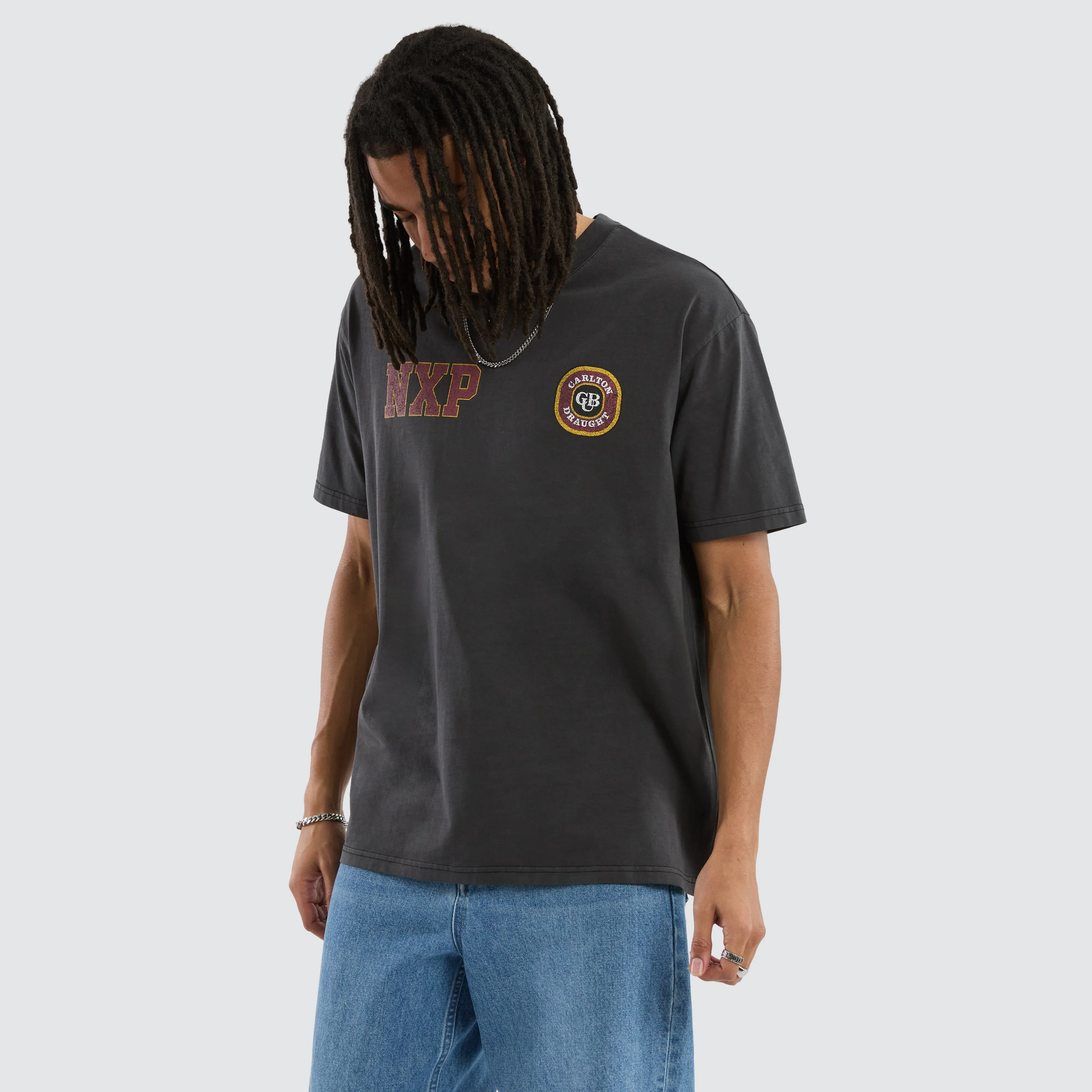 Carlton Draught Revival Box Fit Tee Pigment Black sold by Nena and Pasadena product image thumbnail 3