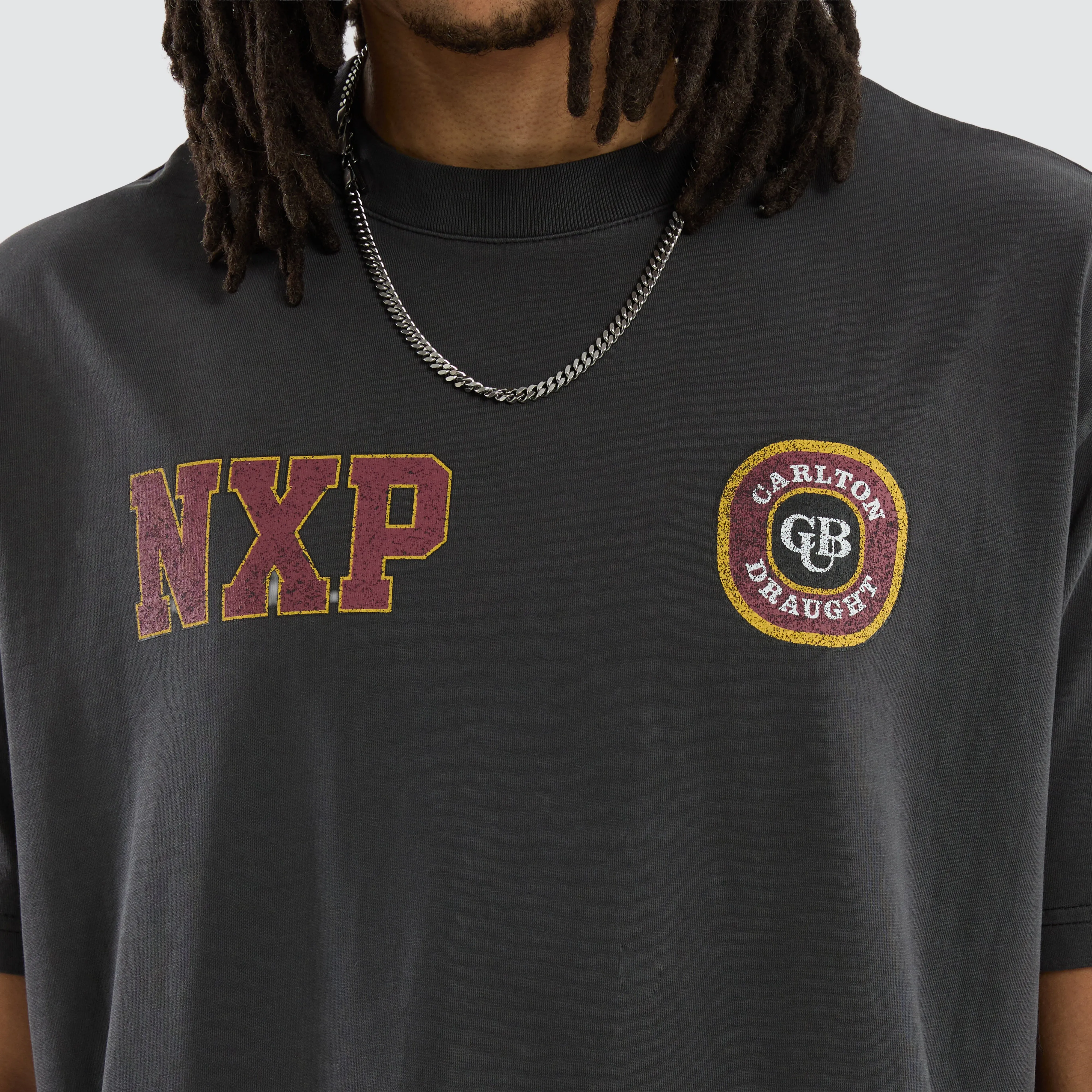 Carlton Draught Revival Box Fit Tee Pigment Black sold by Nena and Pasadena product image thumbnail 4