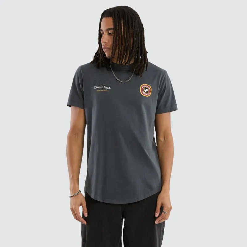 Carlton Draught General Dual Curved Tee Pigment Asphalt sold by Nena and Pasadena