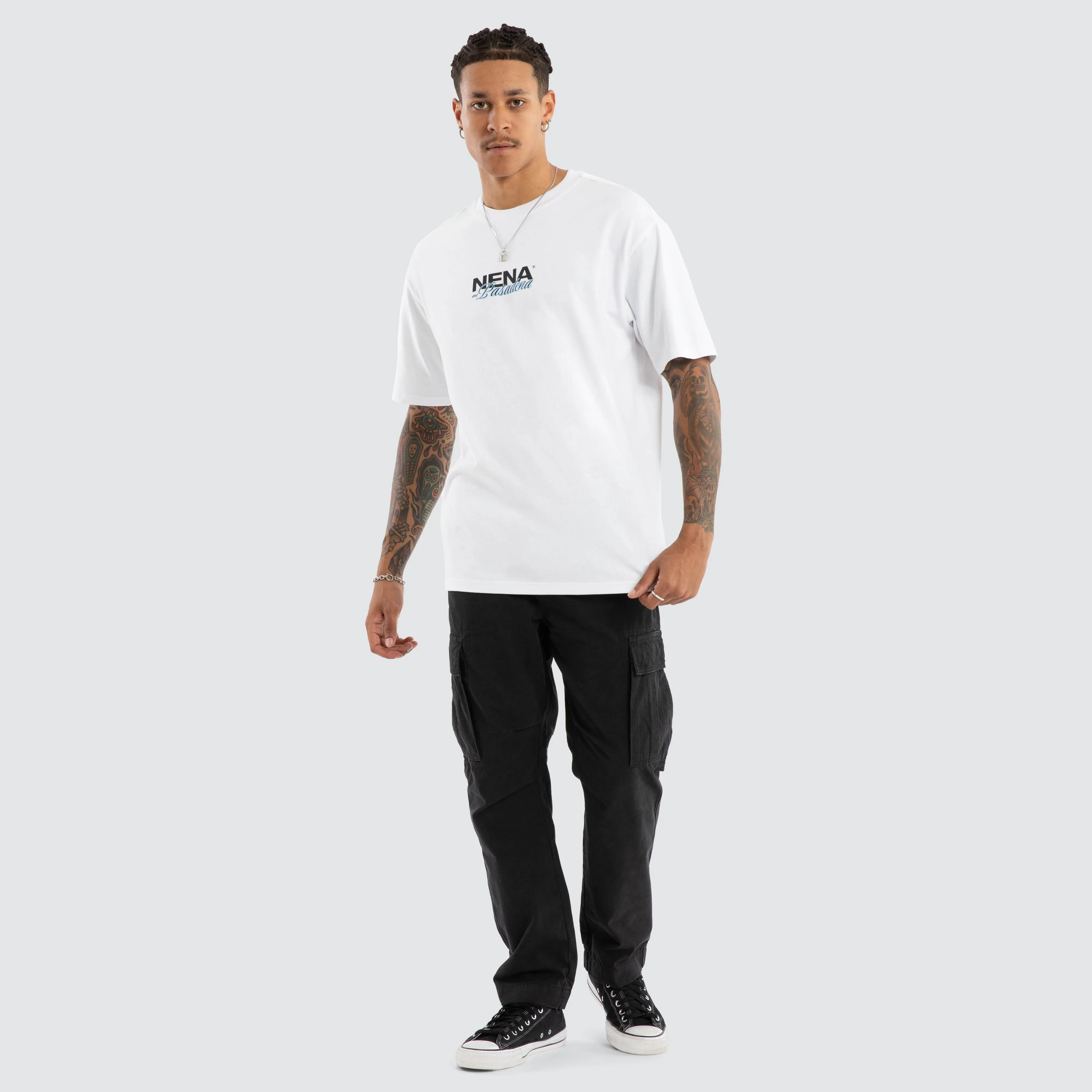 Demand Box Fit Tee White sold by Nena and Pasadena product image thumbnail 5