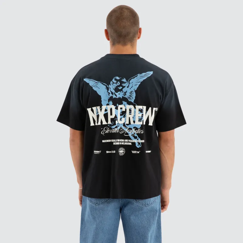 Glimpse Raptor Tee Sunbleached Anthracite made by Nena and Pasadena