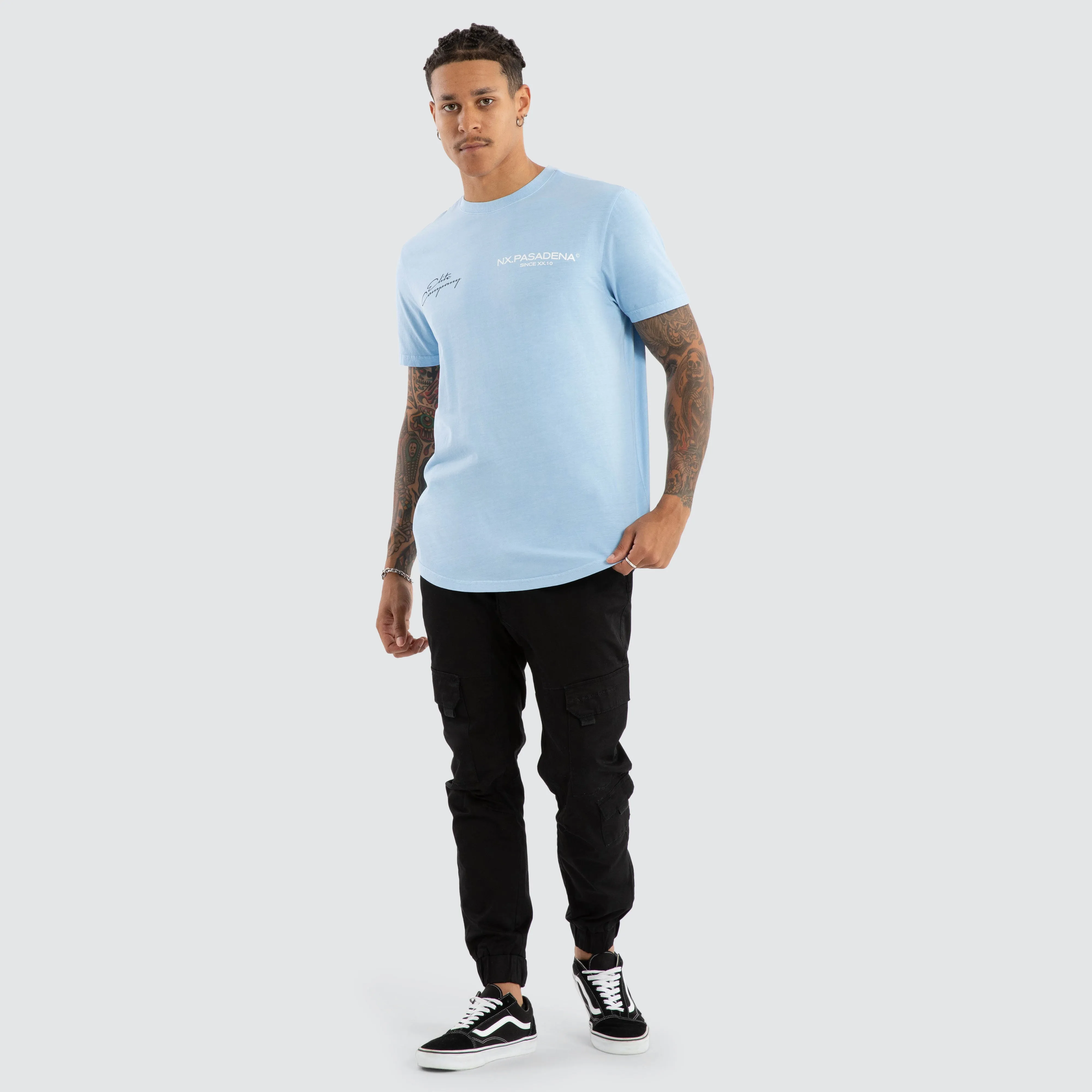 Whisper Dual Curved Tee Pigment Blue Bell sold by Nena and Pasadena product image thumbnail 5