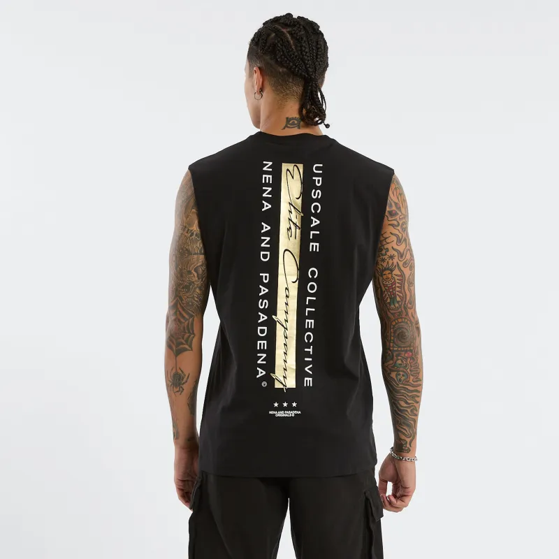 Foreign Scoop Muscle Jet Black sold by Nena and Pasadena