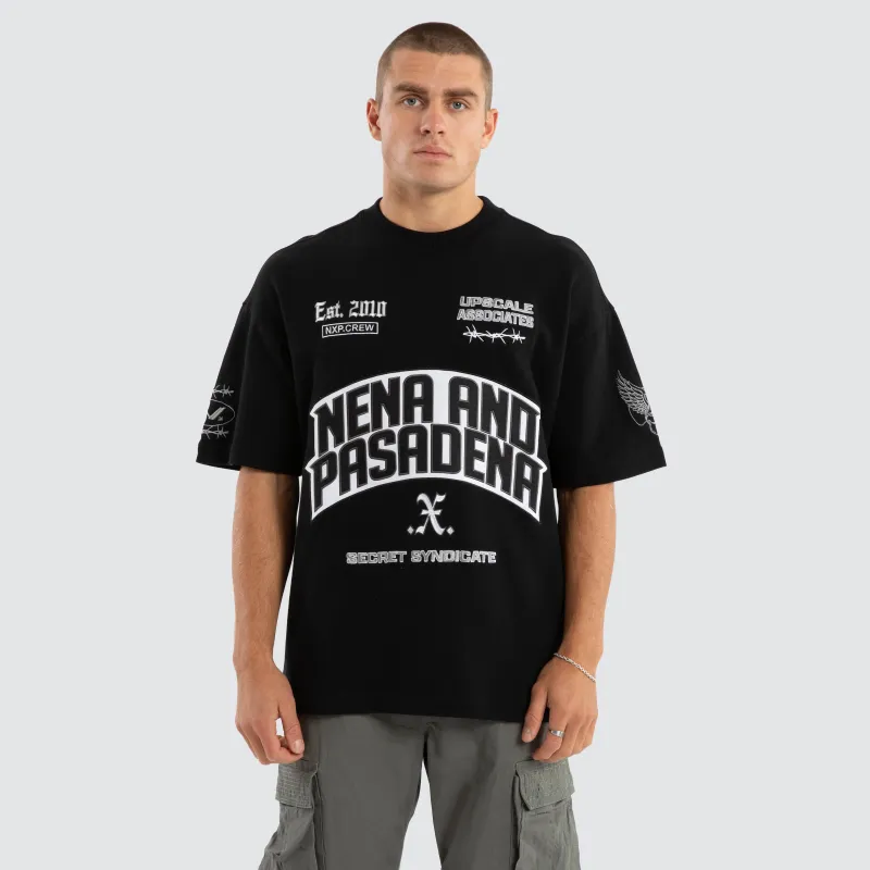 Pride Loopback Raptor Tee Jet Black sold by Nena and Pasadena