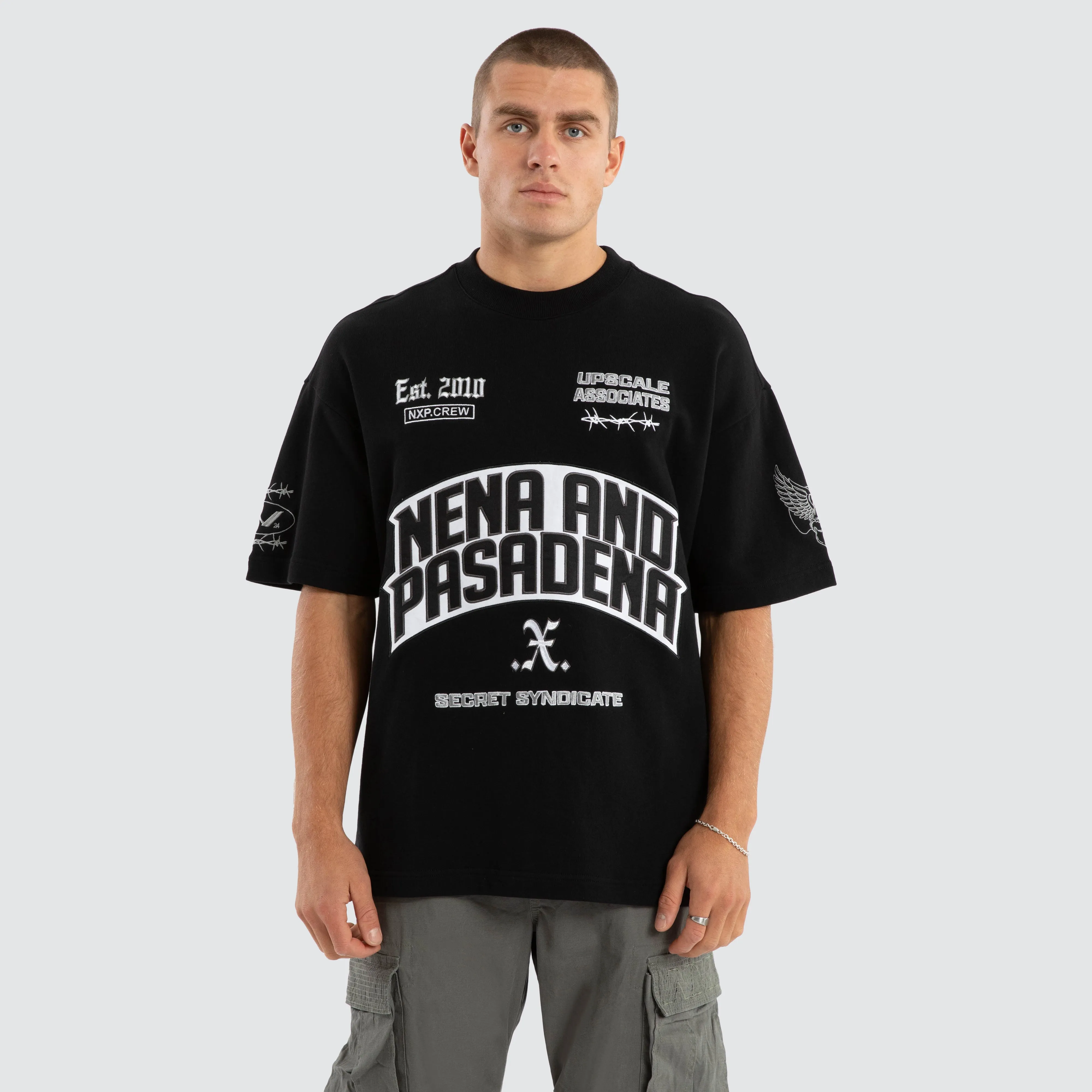 Pride Loopback Raptor Tee Jet Black sold by Nena and Pasadena