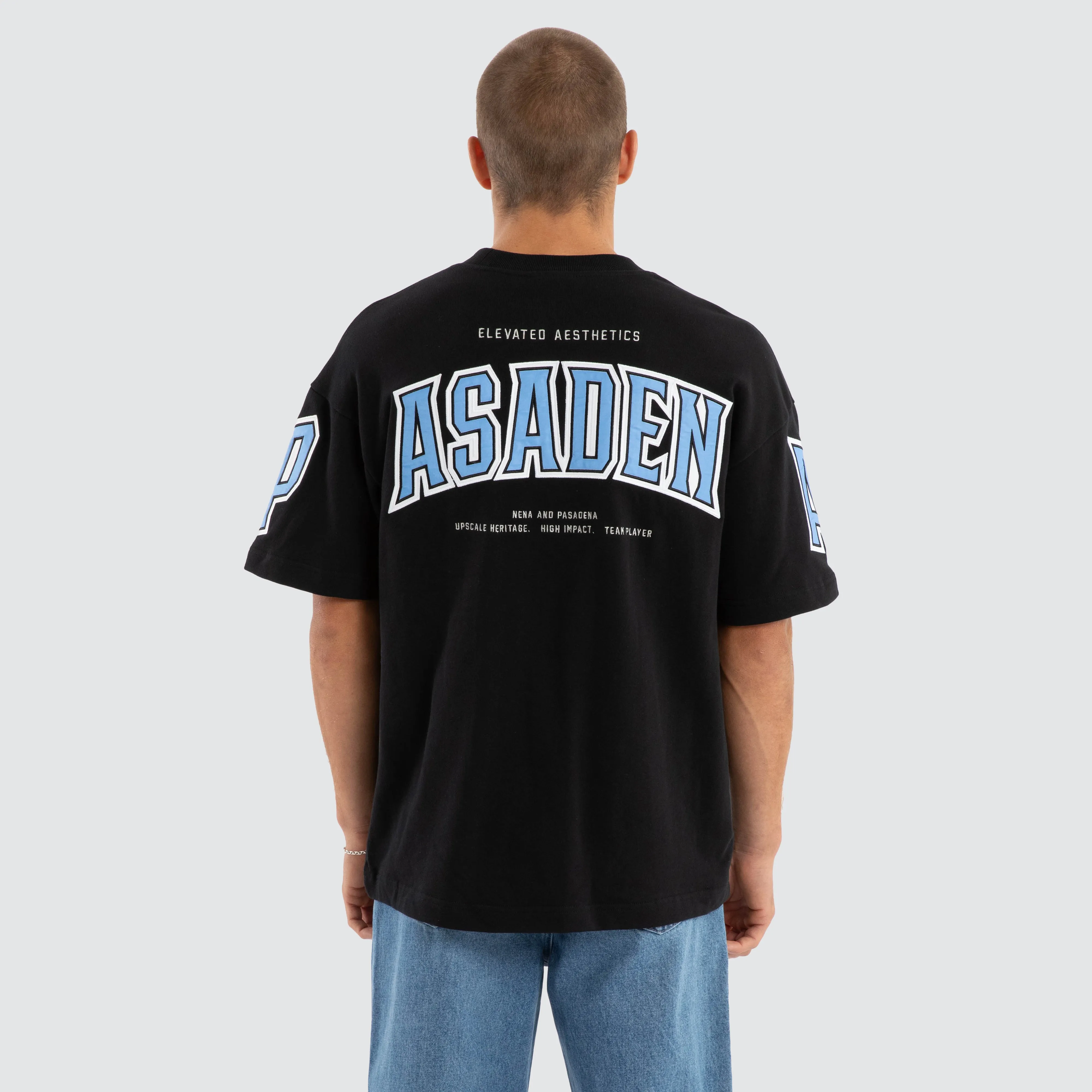 Factor Loopback Raptor Tee Anthracite Black sold by Nena and Pasadena