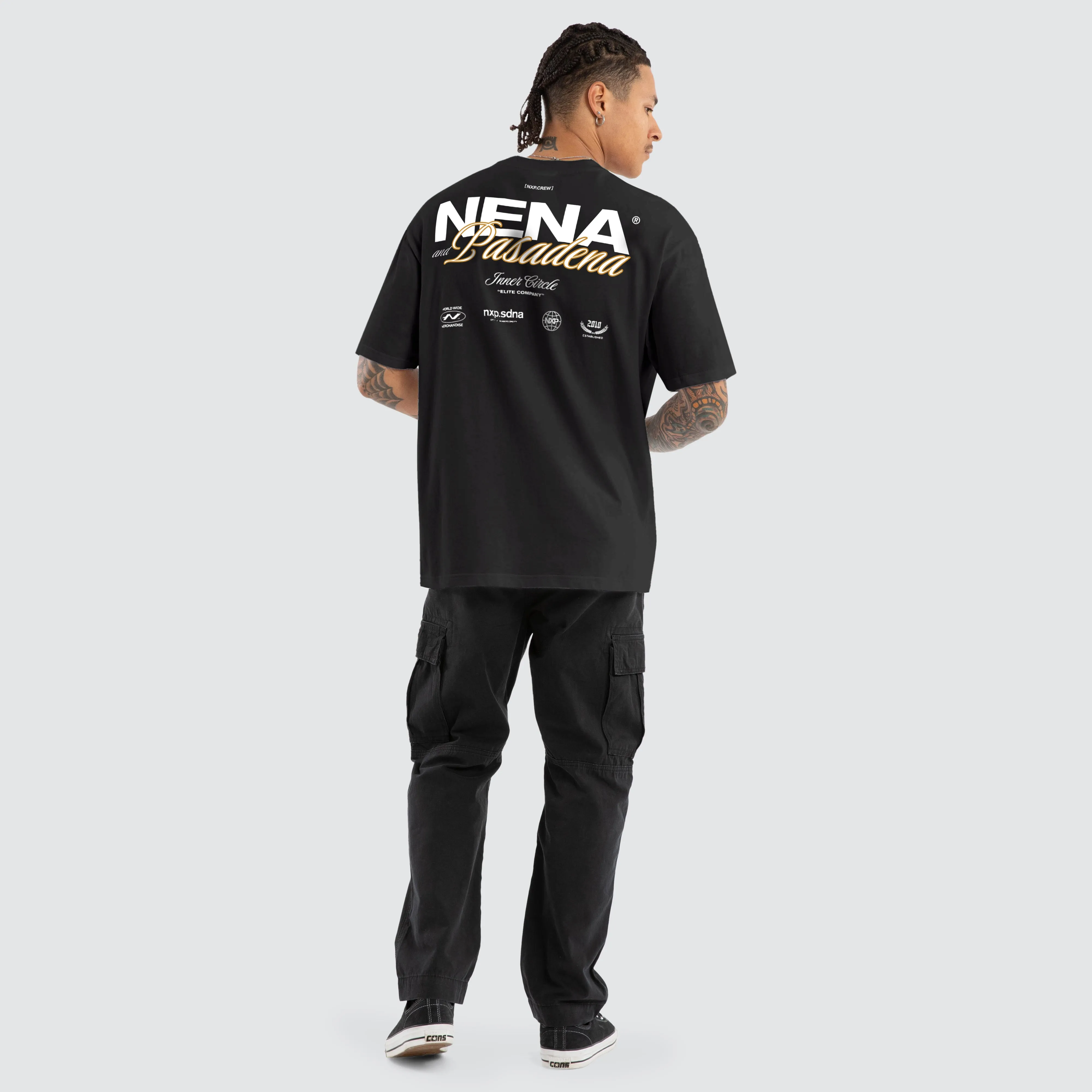 Demand Box Fit Tee Jet Black sold by Nena and Pasadena product image thumbnail 5