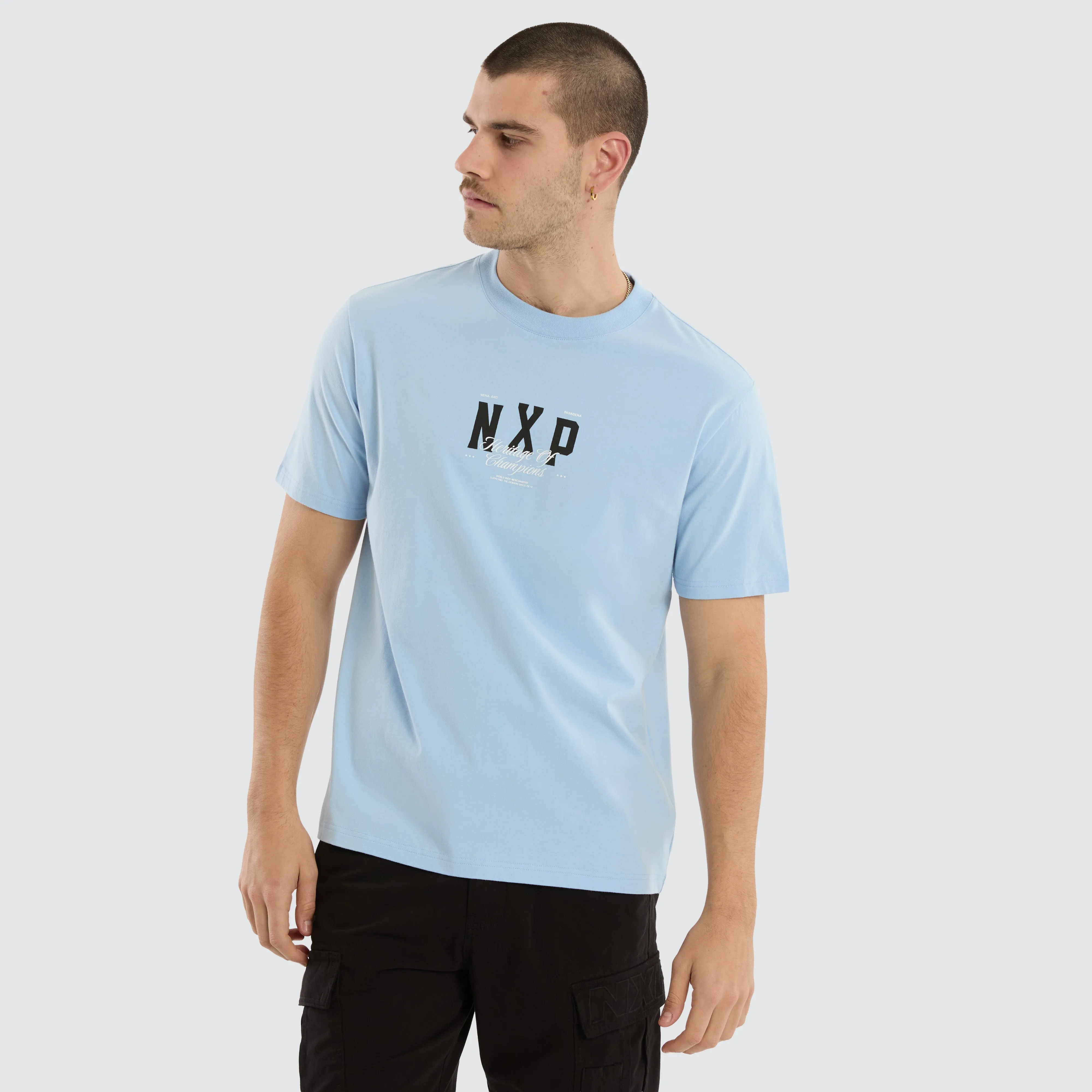 Playfair Classic Tee Blue Bell sold by Nena and Pasadena