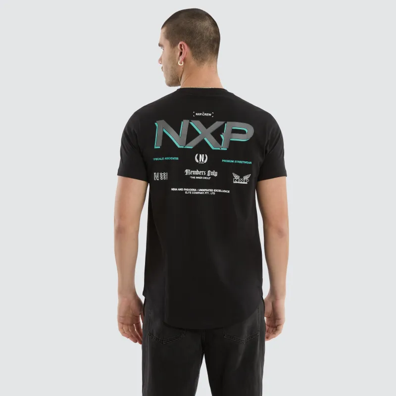 Buzz Dual Curved Tee Jet Black sold by Nena and Pasadena