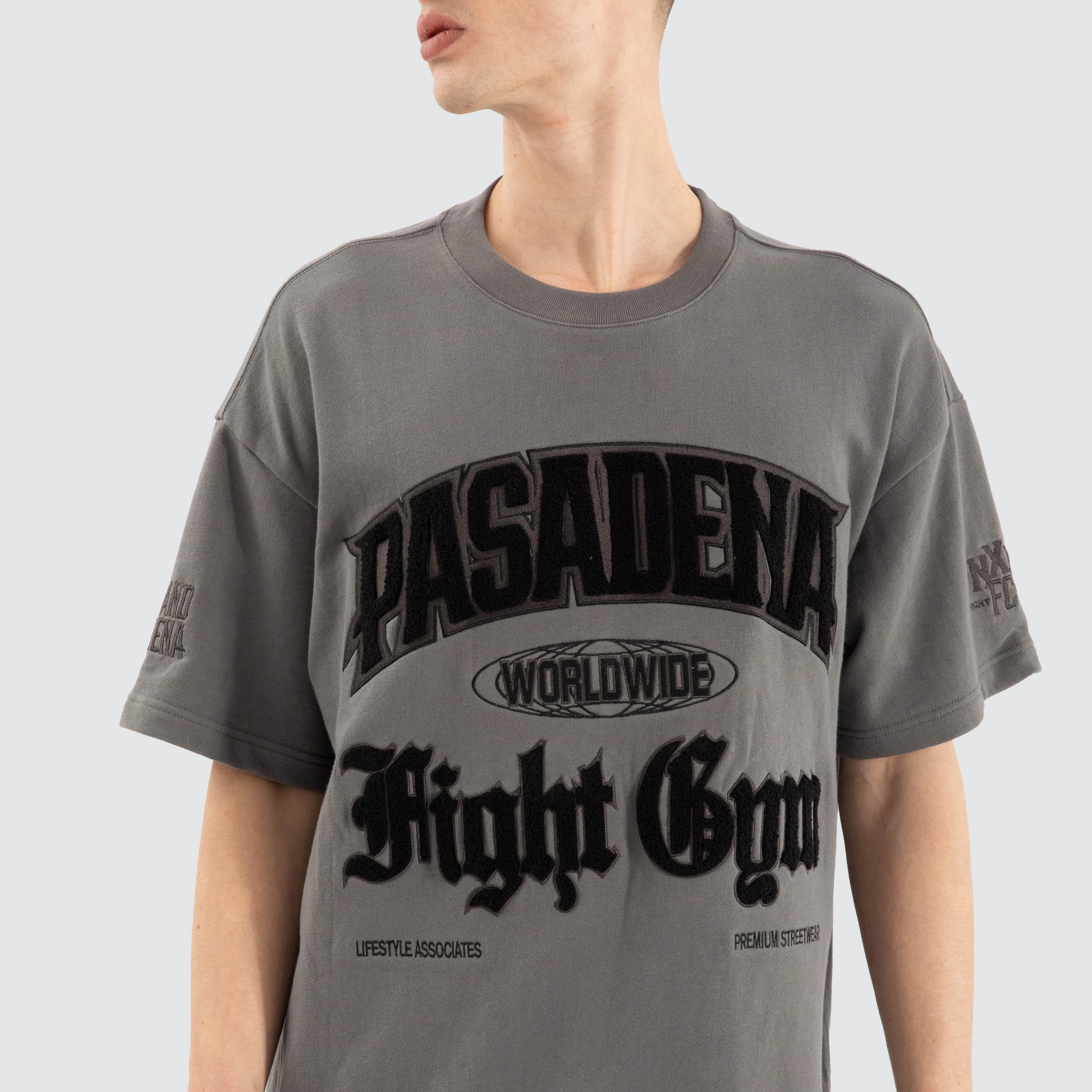 Gym Loopback Raptor Tee Charcoal sold by Nena and Pasadena product image thumbnail 5