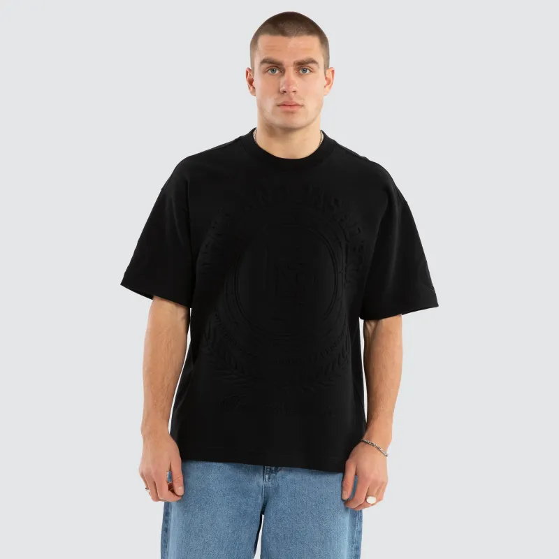 Boss Loopback Raptor Tee Jet Black sold by Nena and Pasadena