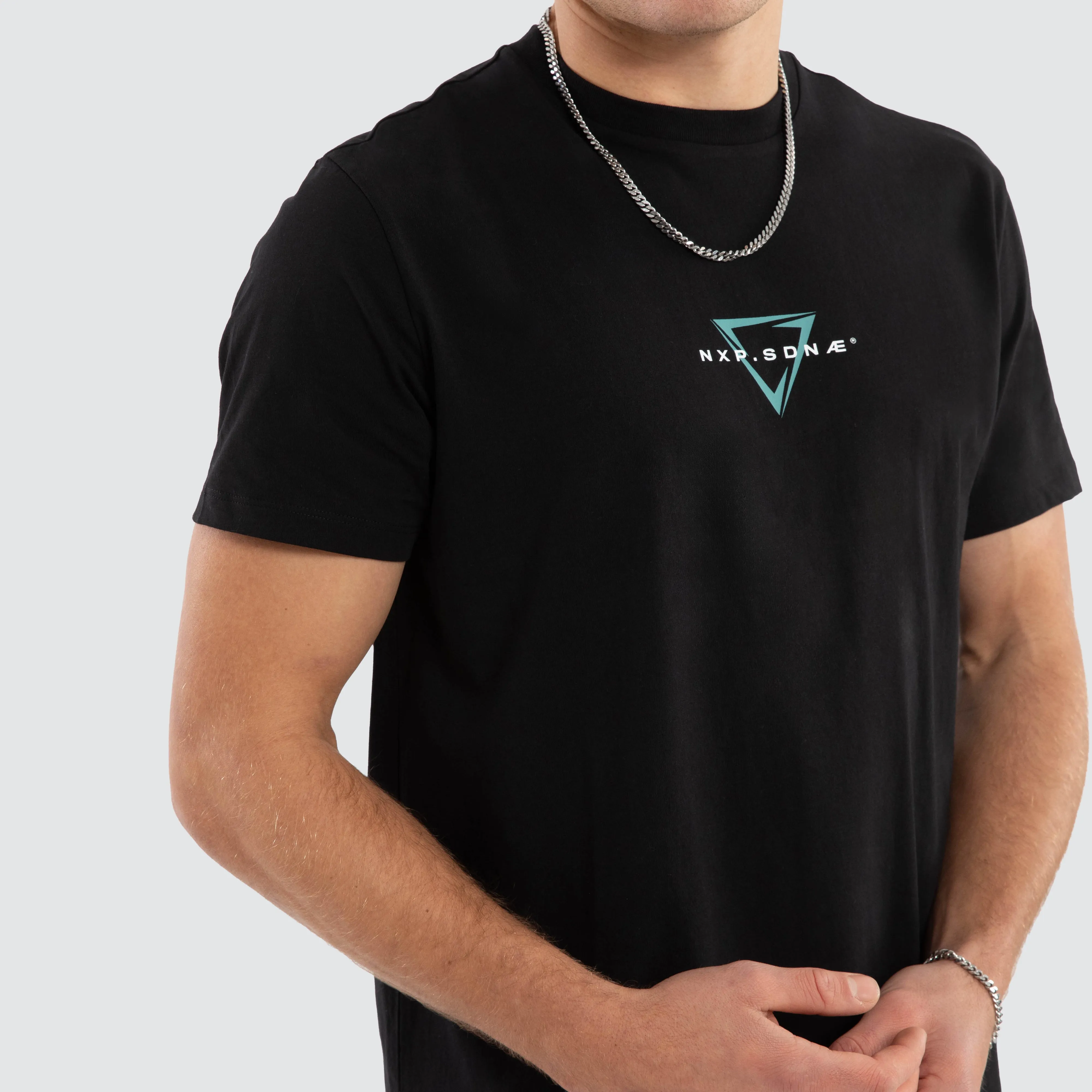 Inevitable Dual Curved Tee Jet Black sold by Nena and Pasadena product image thumbnail 5