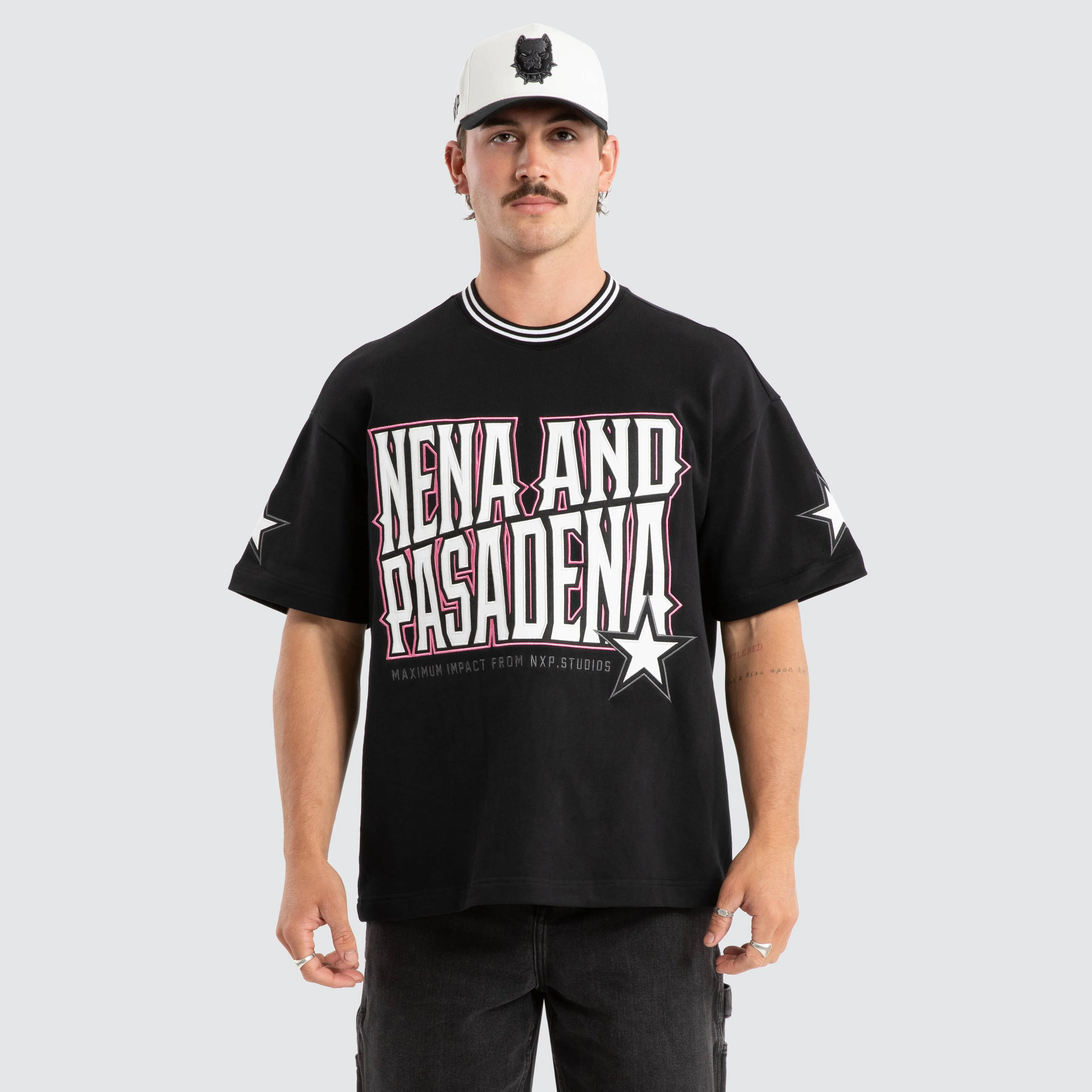 Destined Loopback Raptor Tee Anthracite Black sold by Nena and Pasadena