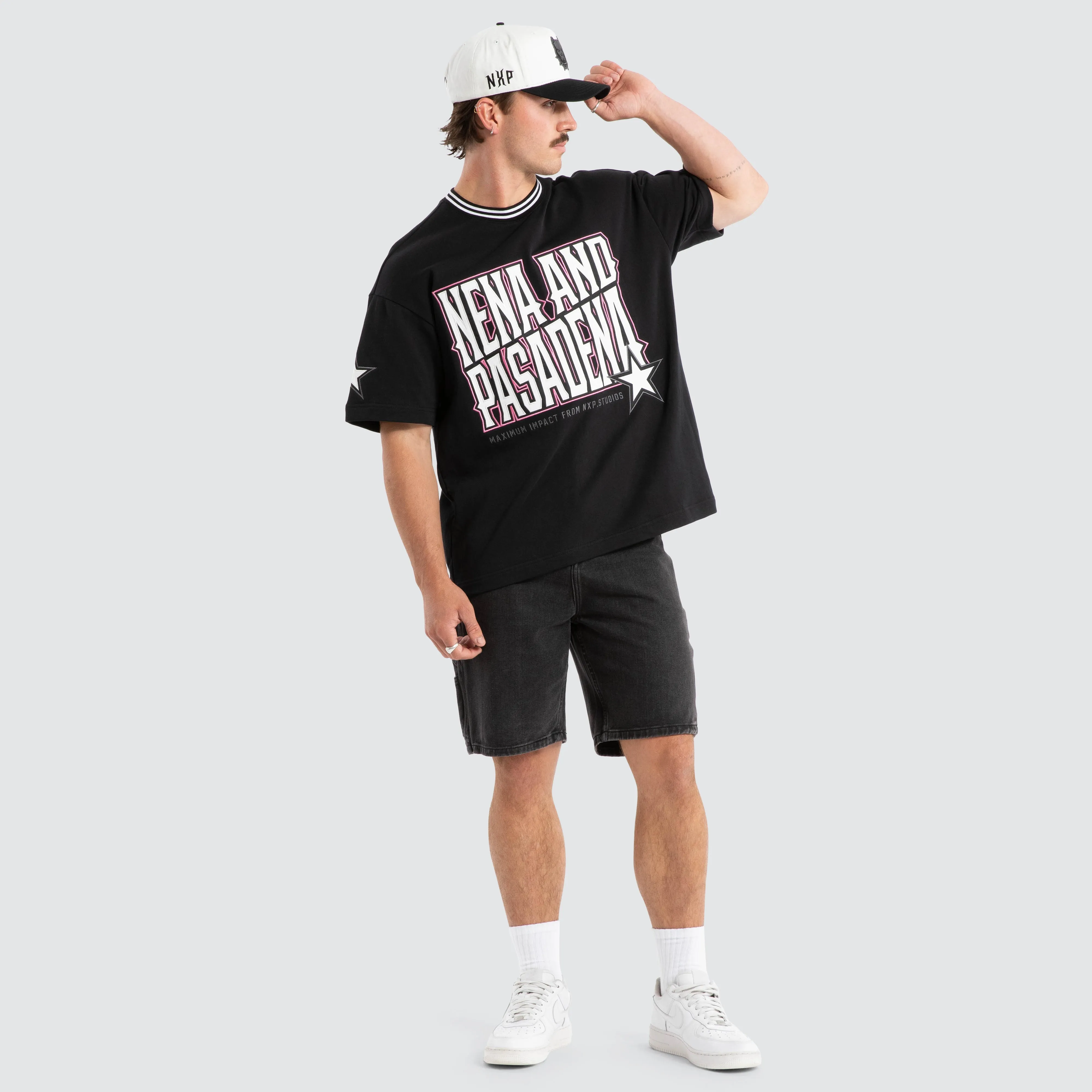 Destined Loopback Raptor Tee Anthracite Black sold by Nena and Pasadena product image thumbnail 5