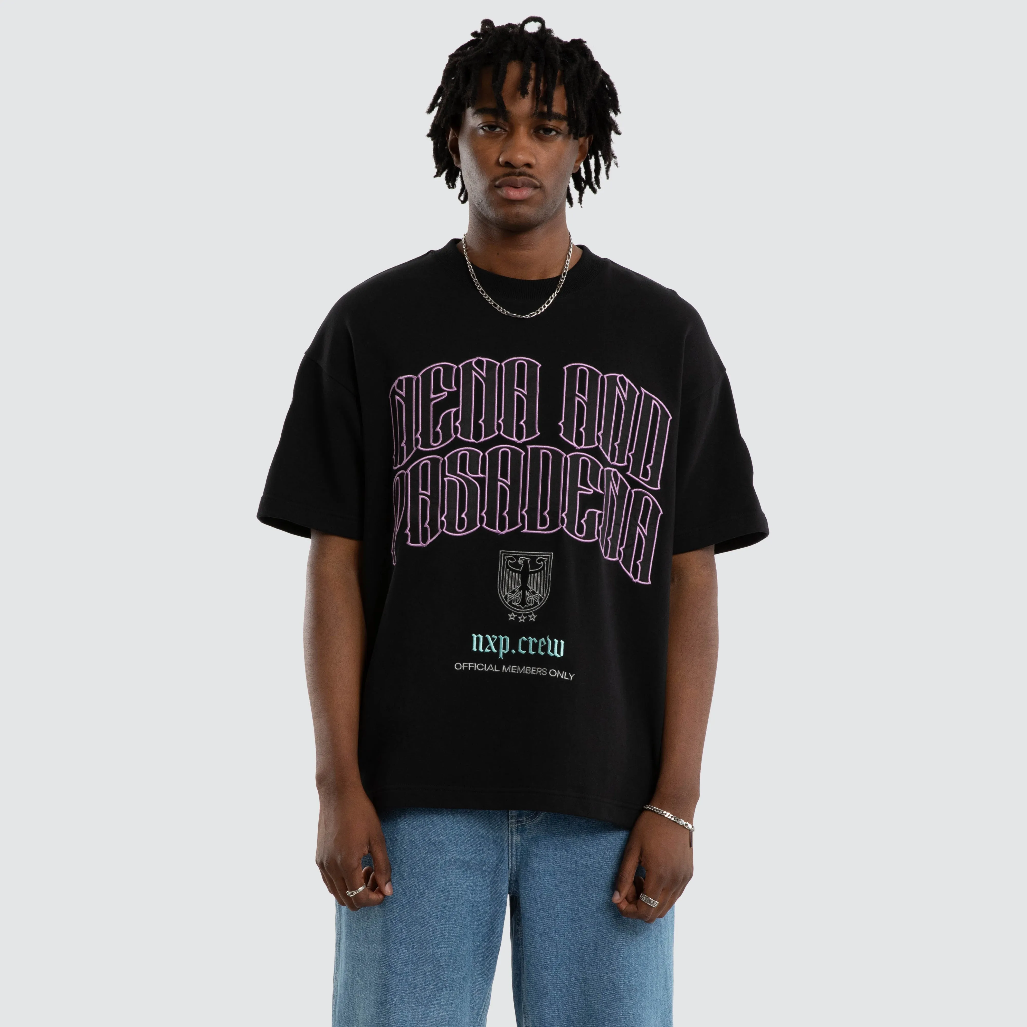 Maverick Loopback Raptor Tee Anthracite Black sold by Nena and Pasadena