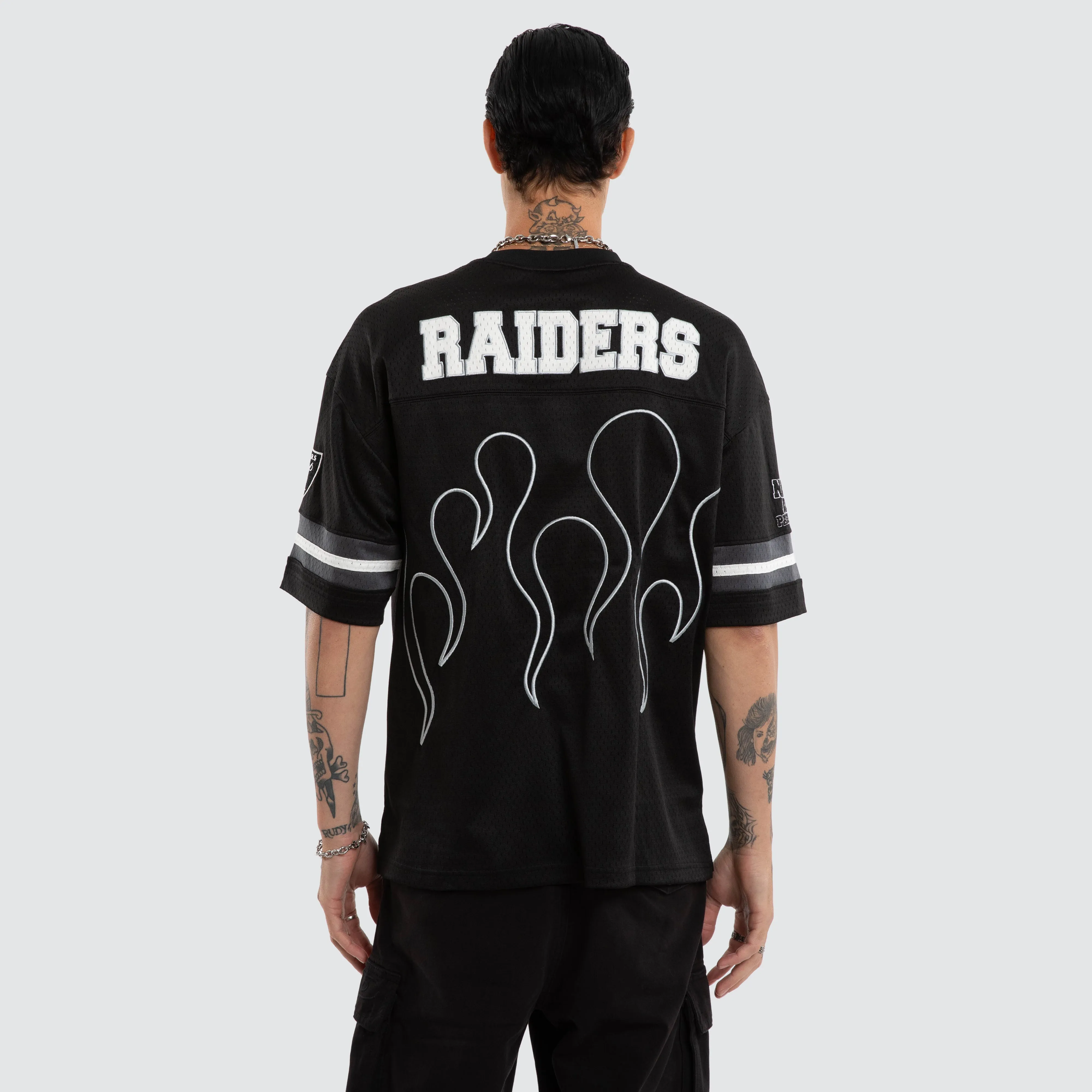 Las Vegas Raiders Dark Flame Tee Jet Black sold by Nena and Pasadena