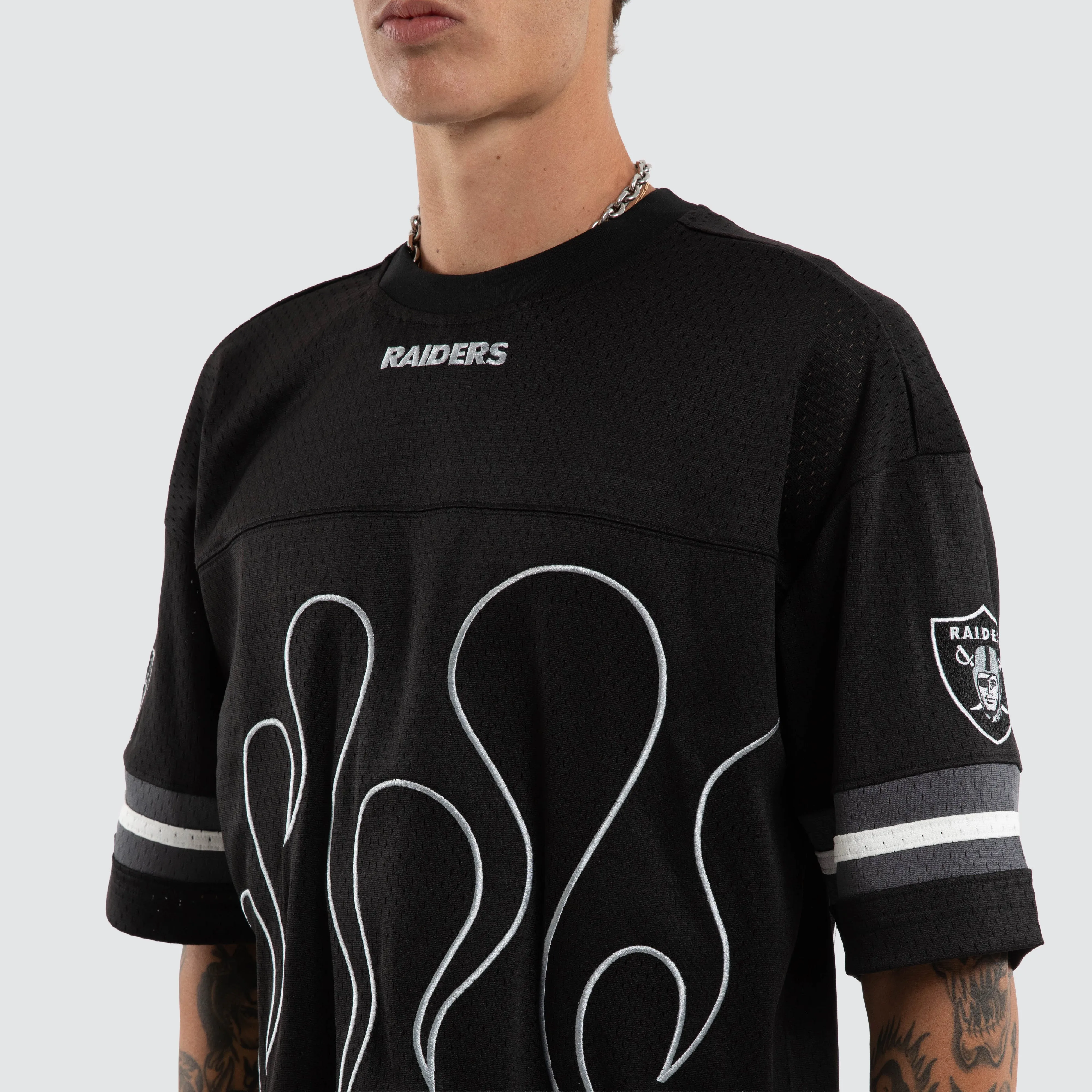 Las Vegas Raiders Dark Flame Tee Jet Black sold by Nena and Pasadena product image thumbnail 4