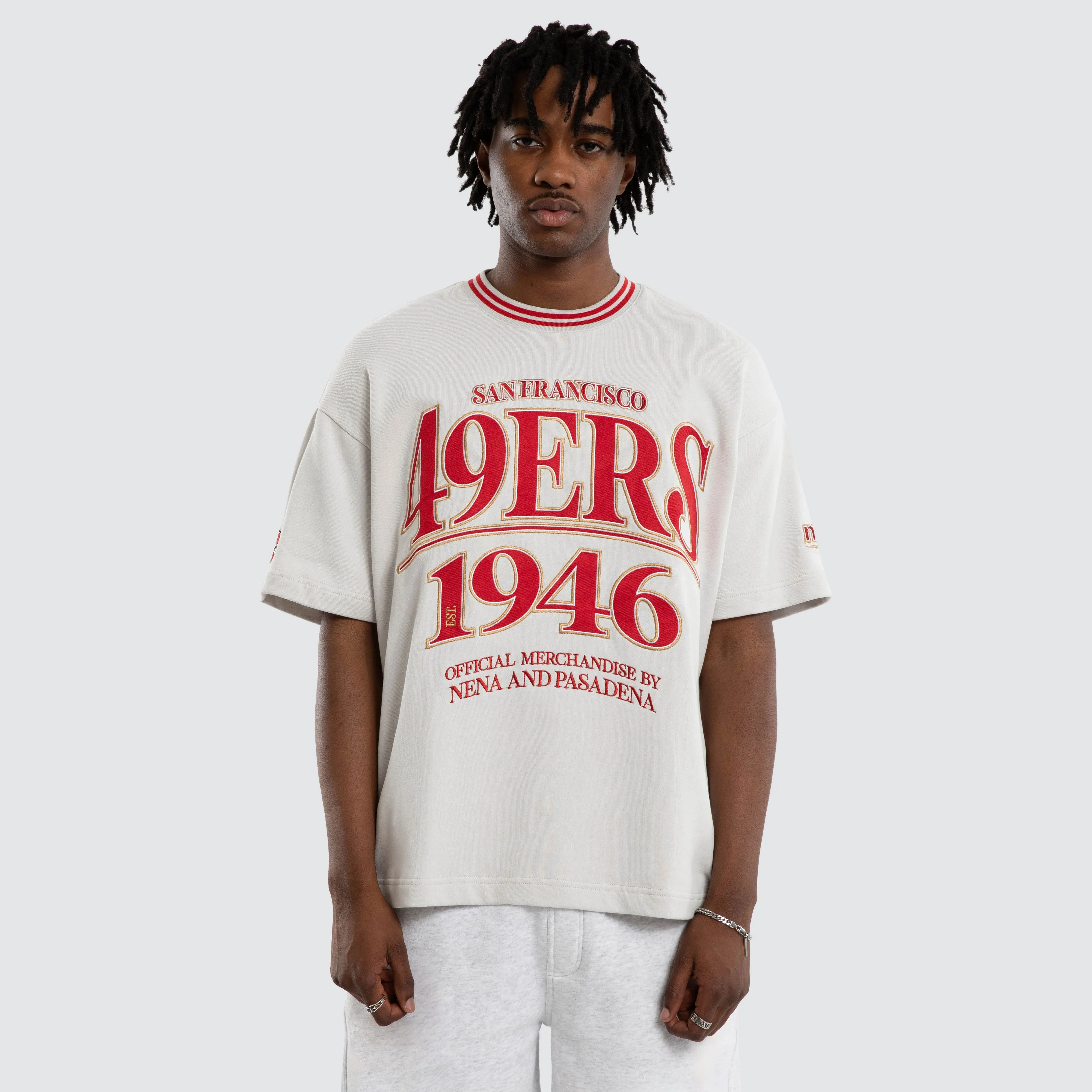 San Francisco 49ers Game Tee Glacier Grey sold by Nena and Pasadena product image thumbnail 4