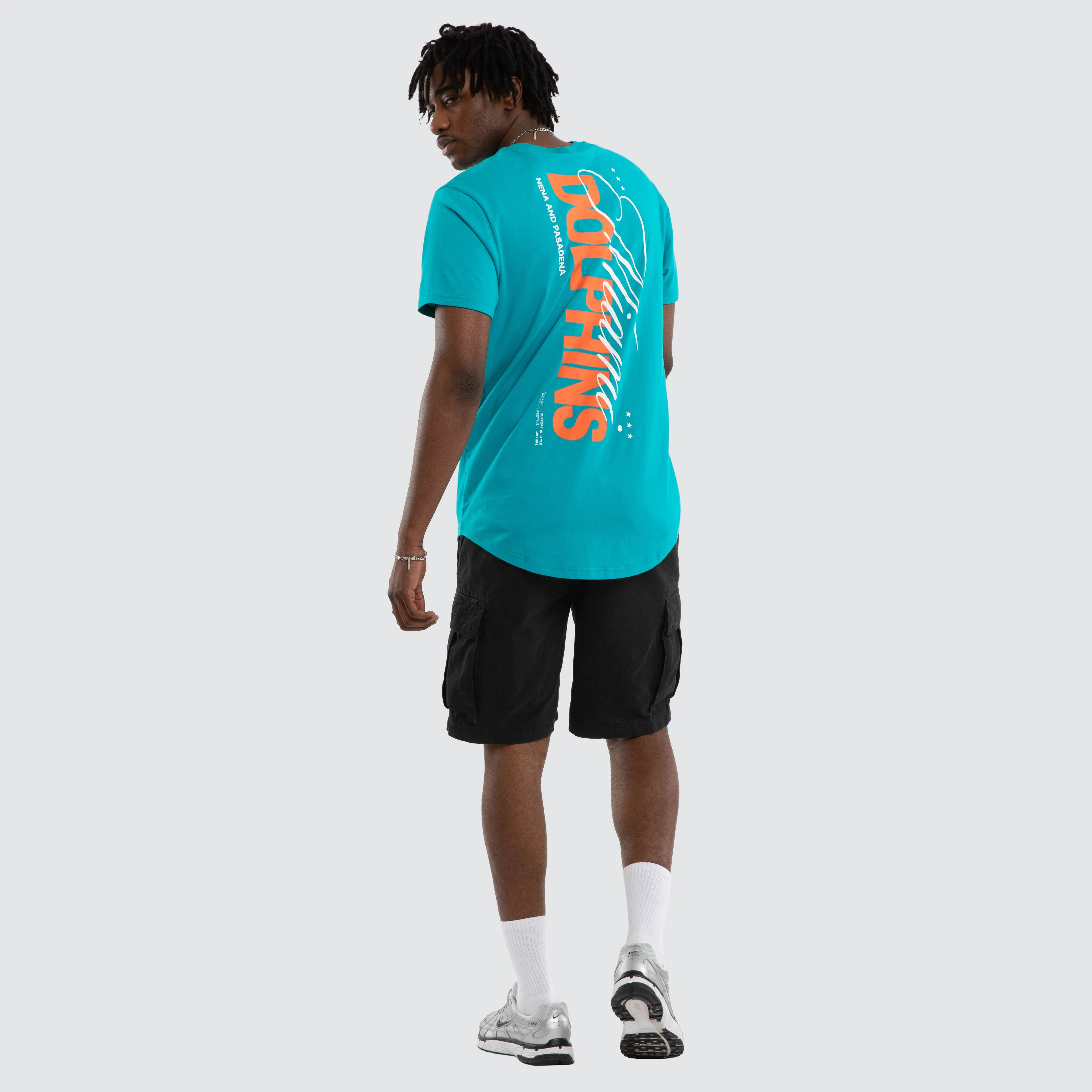 Miami Dolphins Vertical Tee Aqua sold by Nena and Pasadena product image thumbnail 5