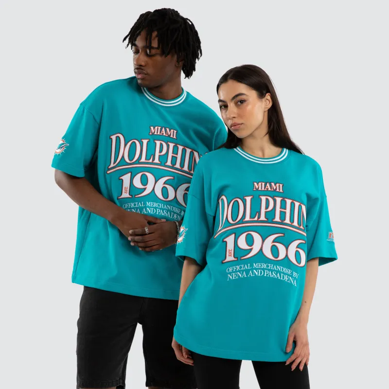 Miami Dolphins Game Tee Aqua sold by Nena and Pasadena
