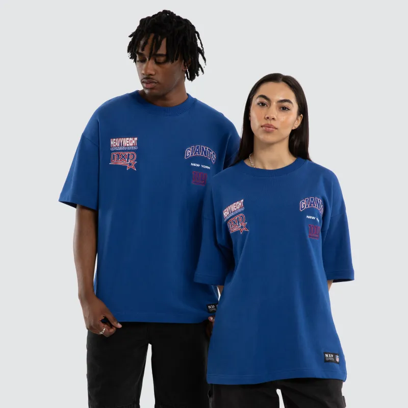 New York Giants Surround Tee Blue sold by Nena and Pasadena