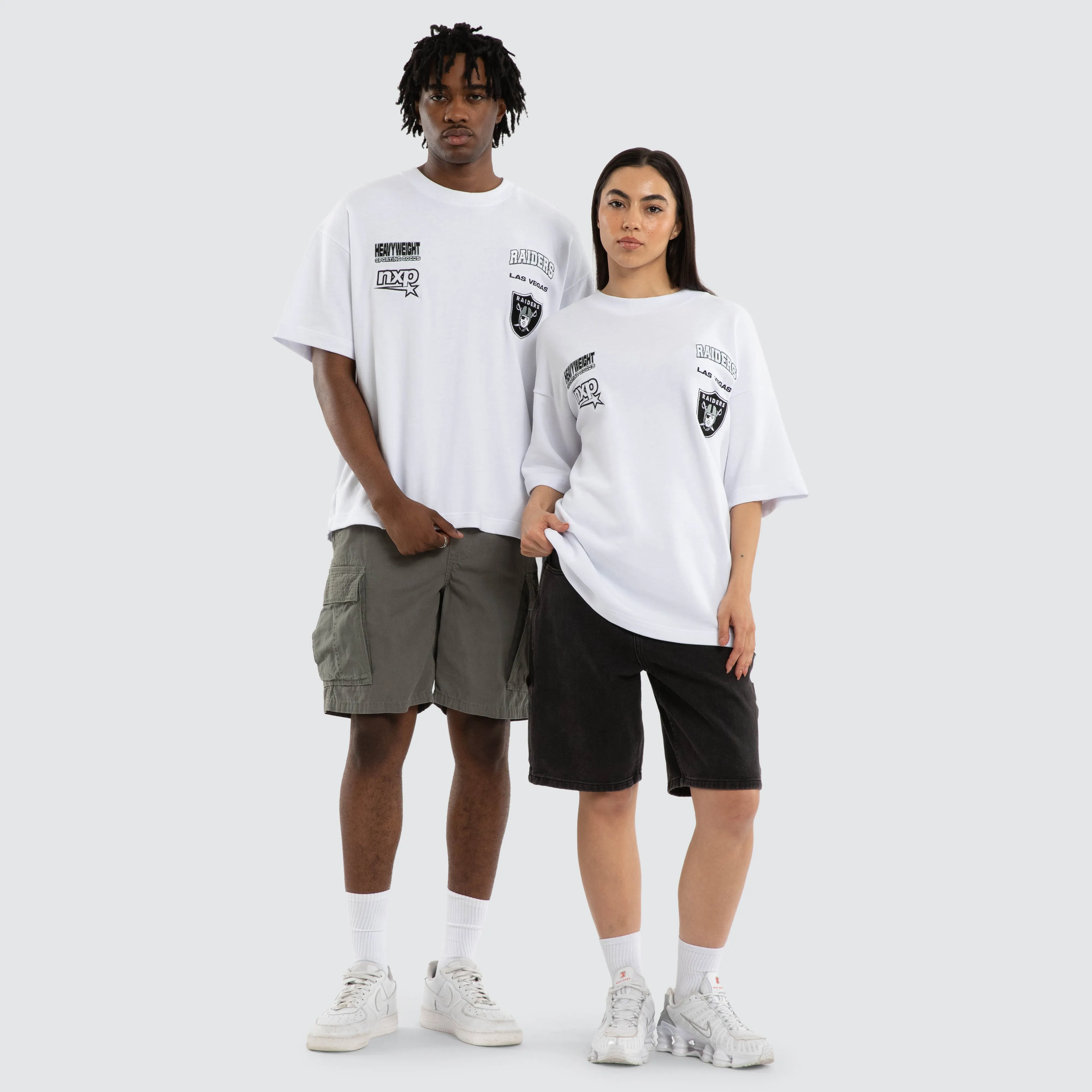 Las Vegas Raiders Surround Tee Optical White sold by Nena and Pasadena product image thumbnail 3