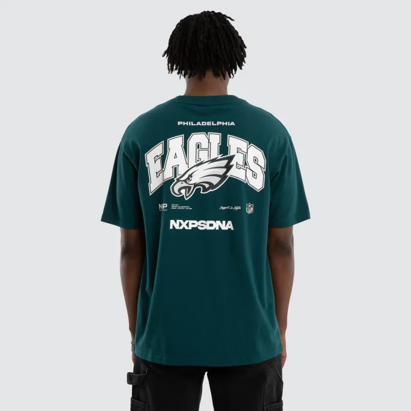 Philadelphia Eagles Driven Tee Midnight Green sold by Nena and Pasadena