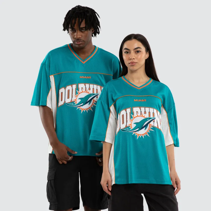 Miami Dolphins Field Tee Aqua sold by Nena and Pasadena