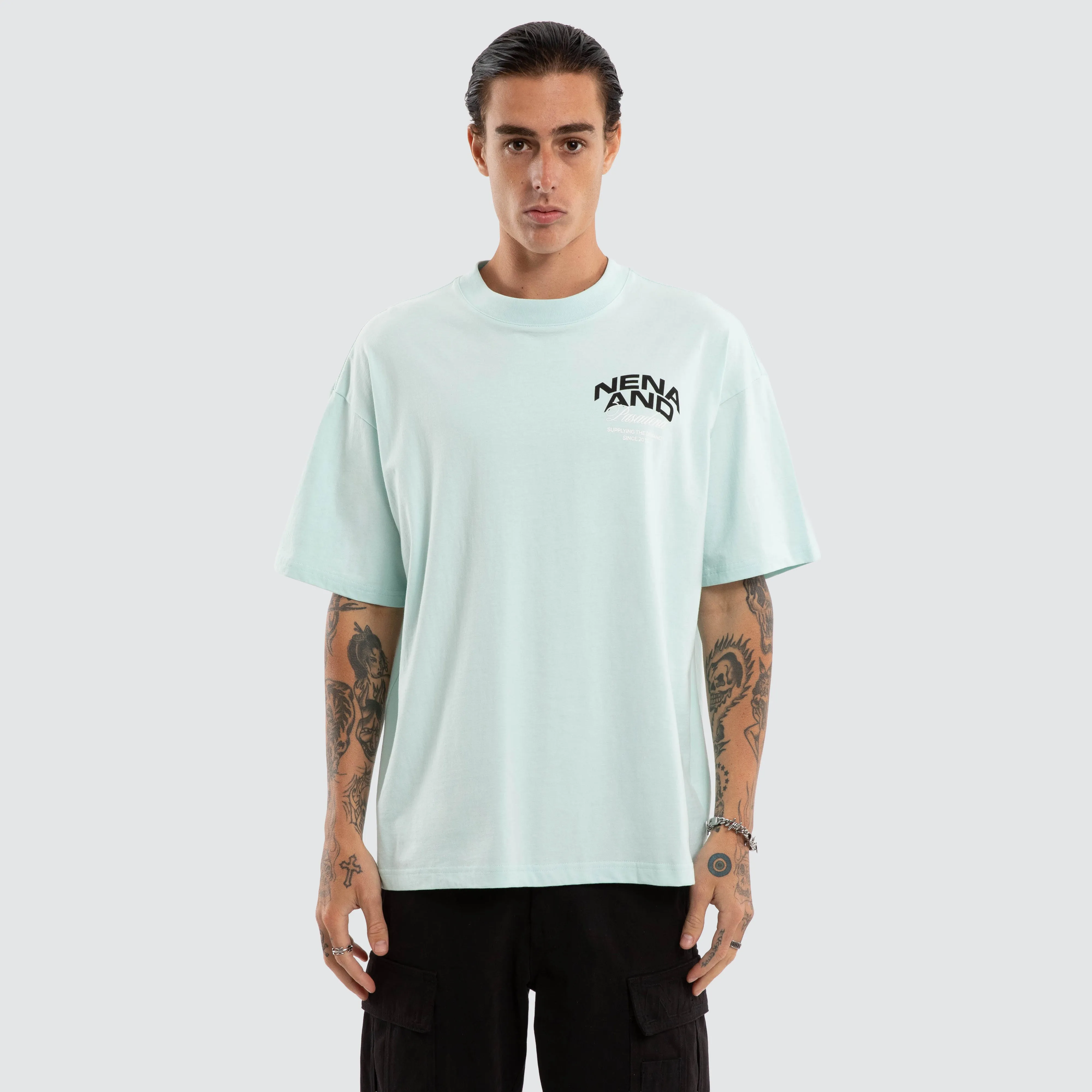 Loyal Raptor Tee Pastel Blue sold by Nena and Pasadena product image thumbnail 2