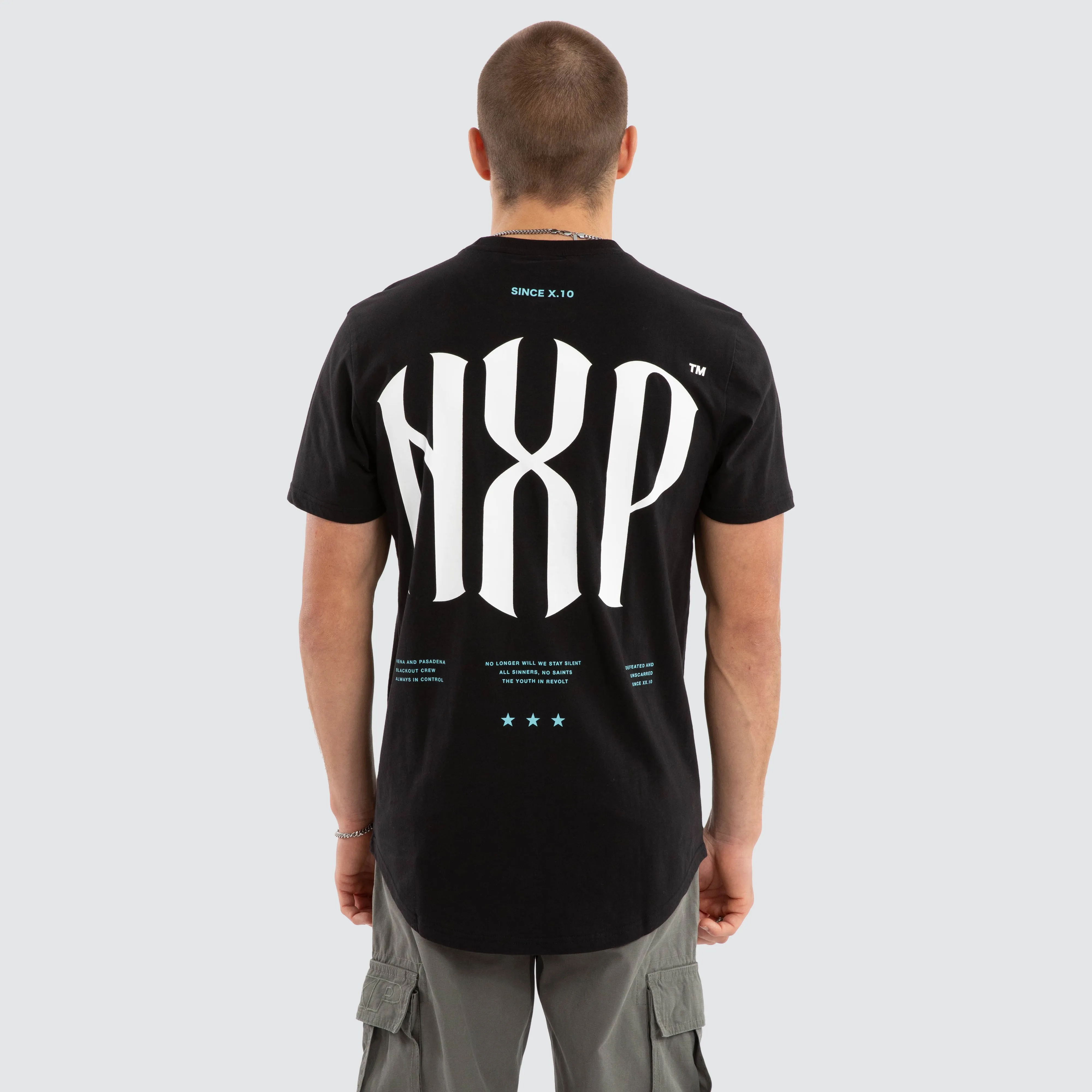 Stronger Dual Curved Tee Jet Black sold by Nena and Pasadena product image thumbnail 2