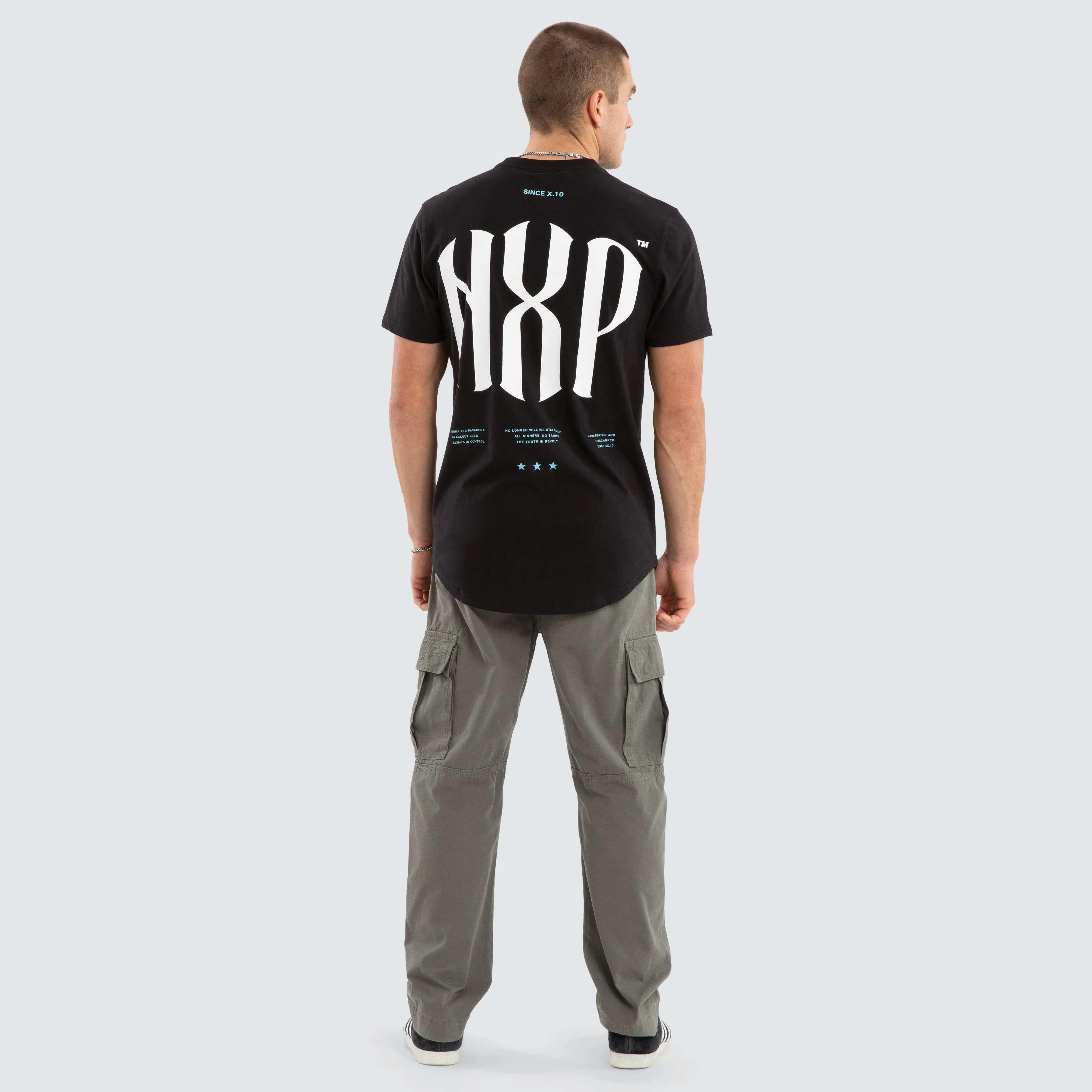 Stronger Dual Curved Tee Jet Black sold by Nena and Pasadena product image thumbnail 5