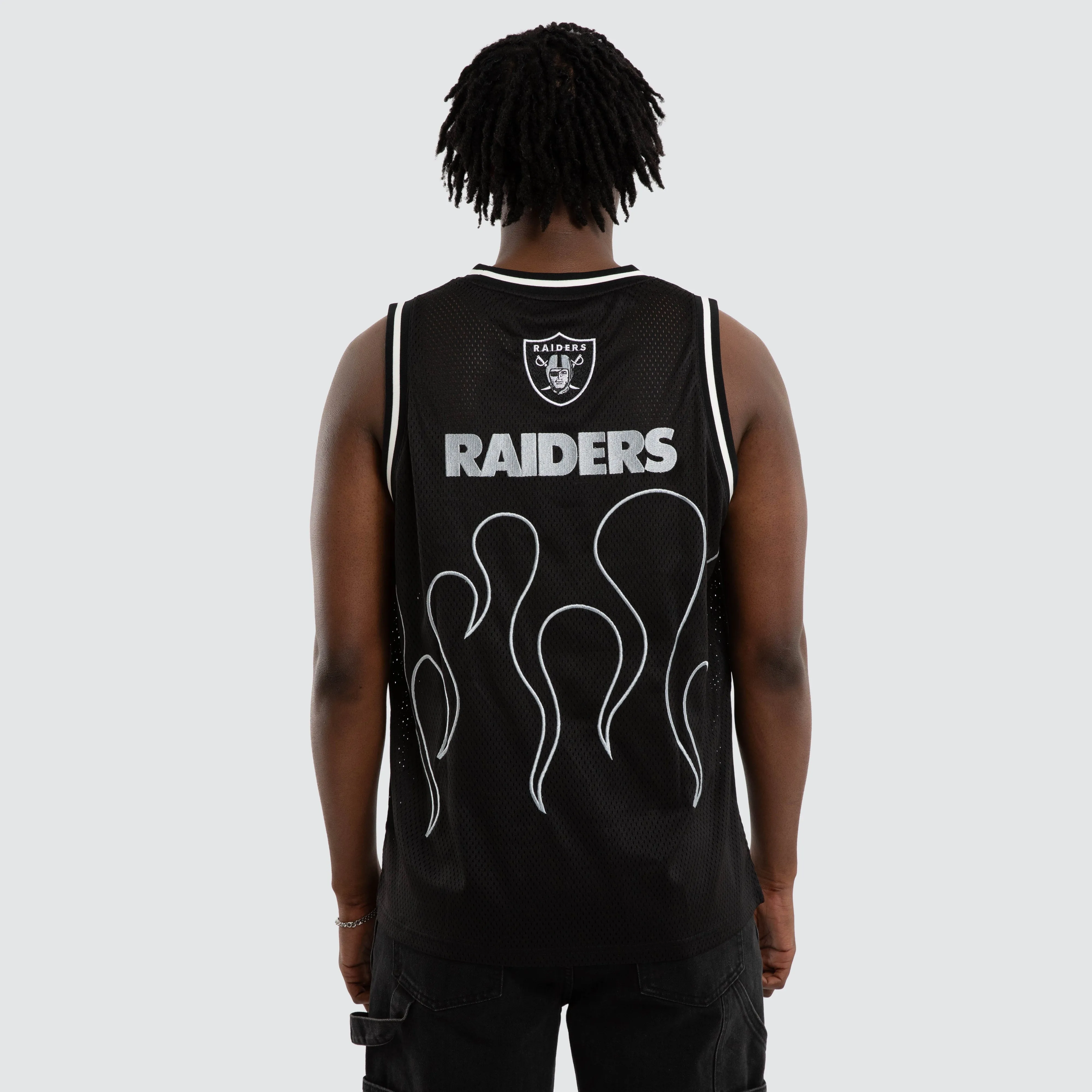 Las Vegas Raiders Basketball Jersey Jet Black sold by Nena and Pasadena product image thumbnail 2