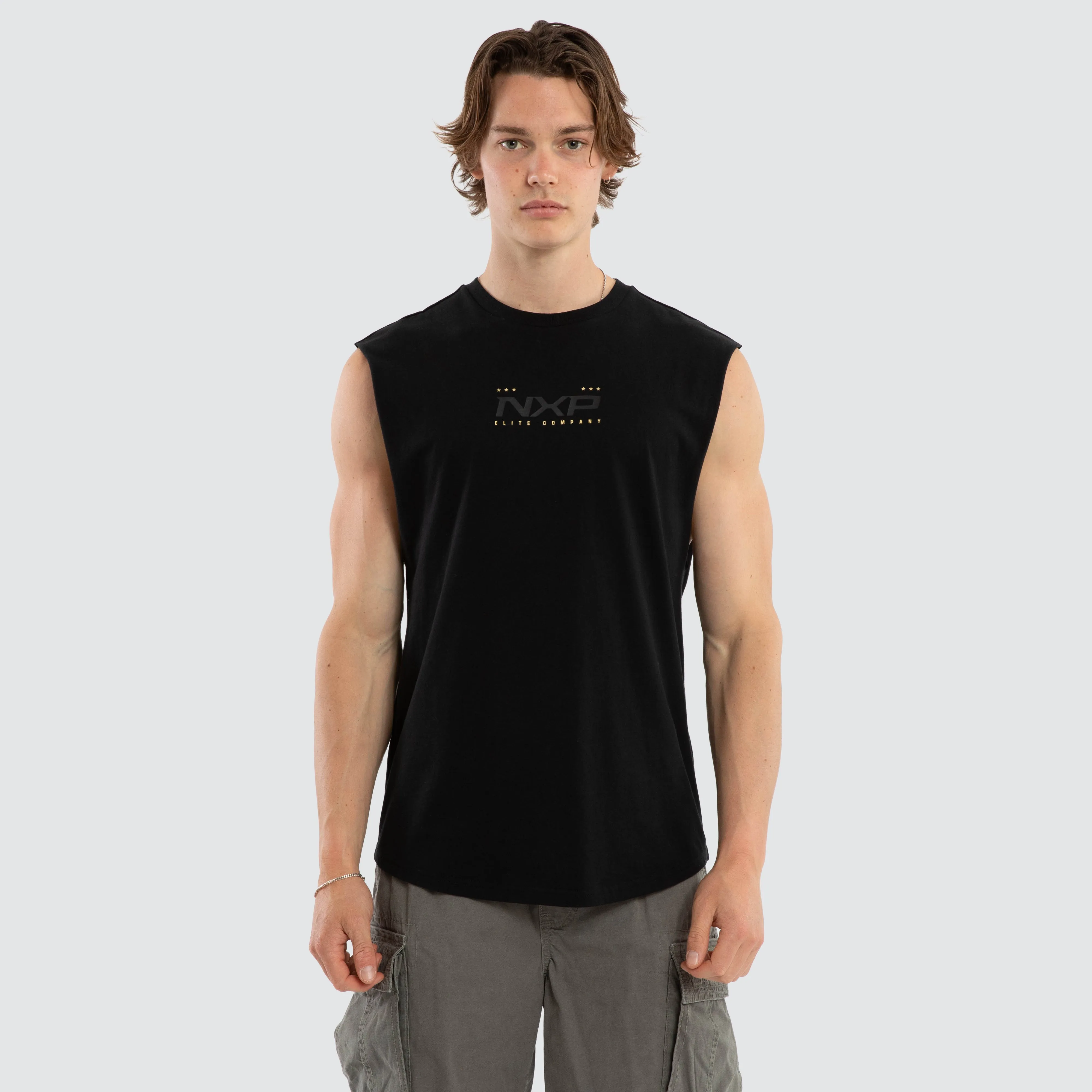 Deliberate Dual Curved Muscle Jet Black sold by Nena and Pasadena