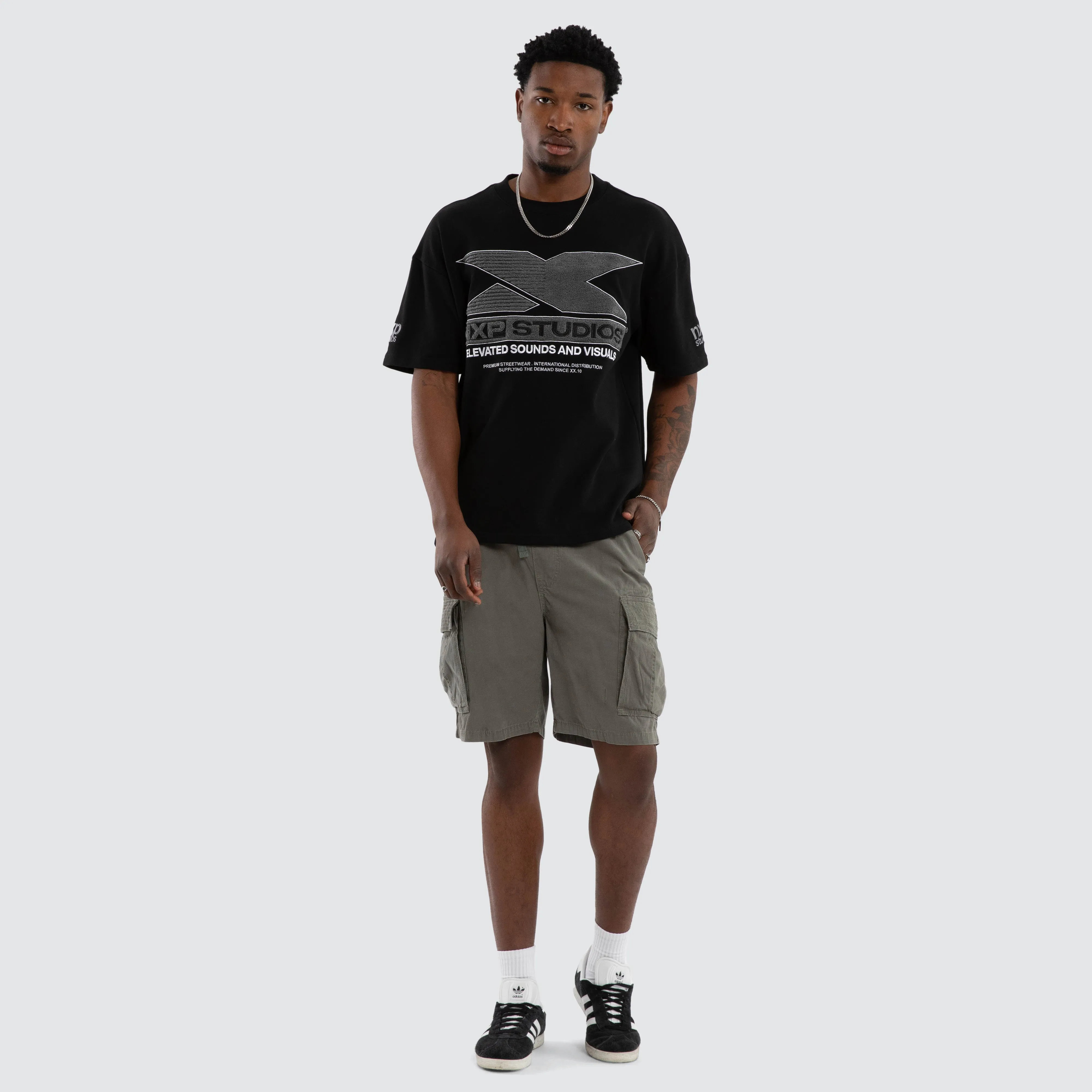 Exile Loopback Raptor Tee Jet Black sold by Nena and Pasadena product image thumbnail 5
