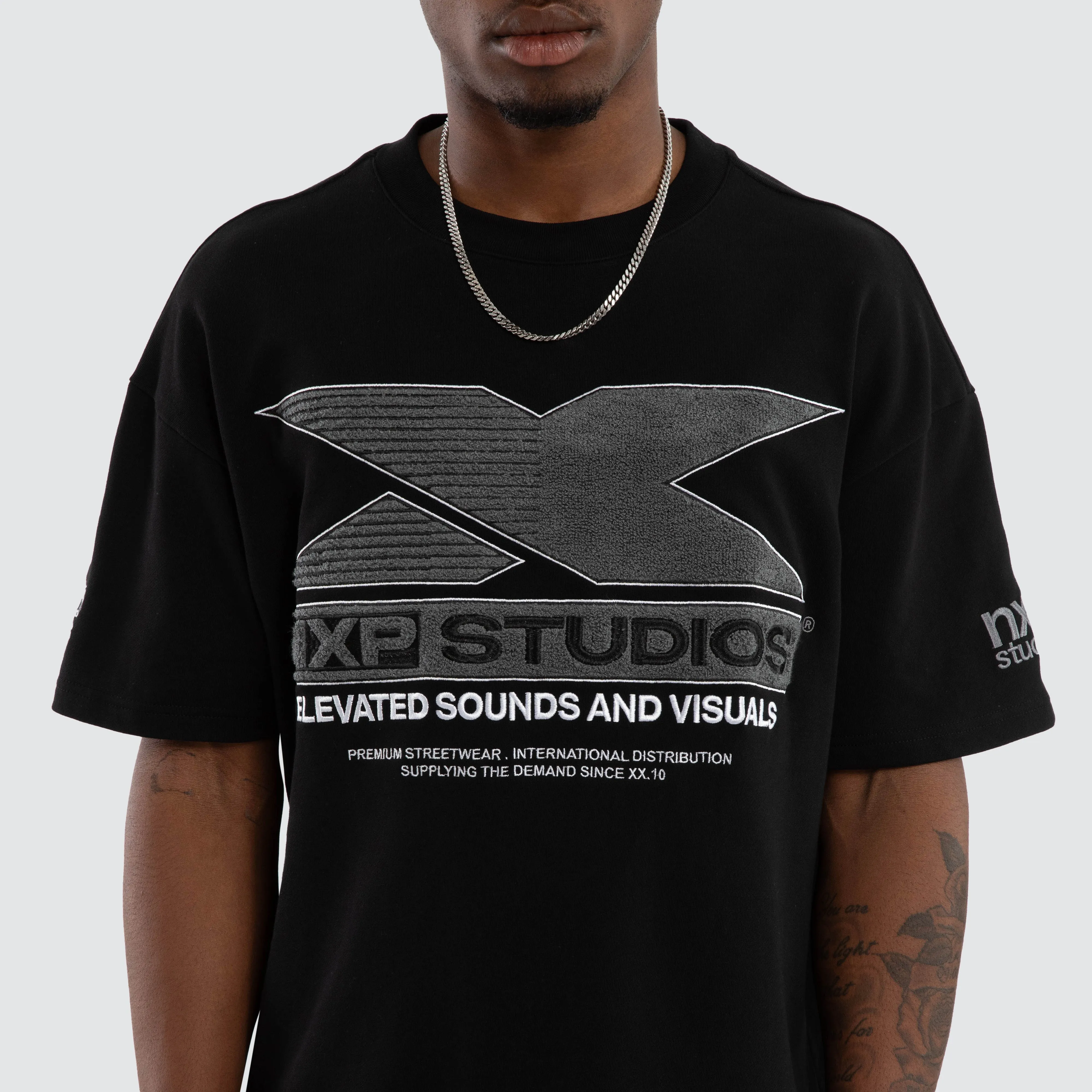 Exile Loopback Raptor Tee Jet Black sold by Nena and Pasadena product image thumbnail 2
