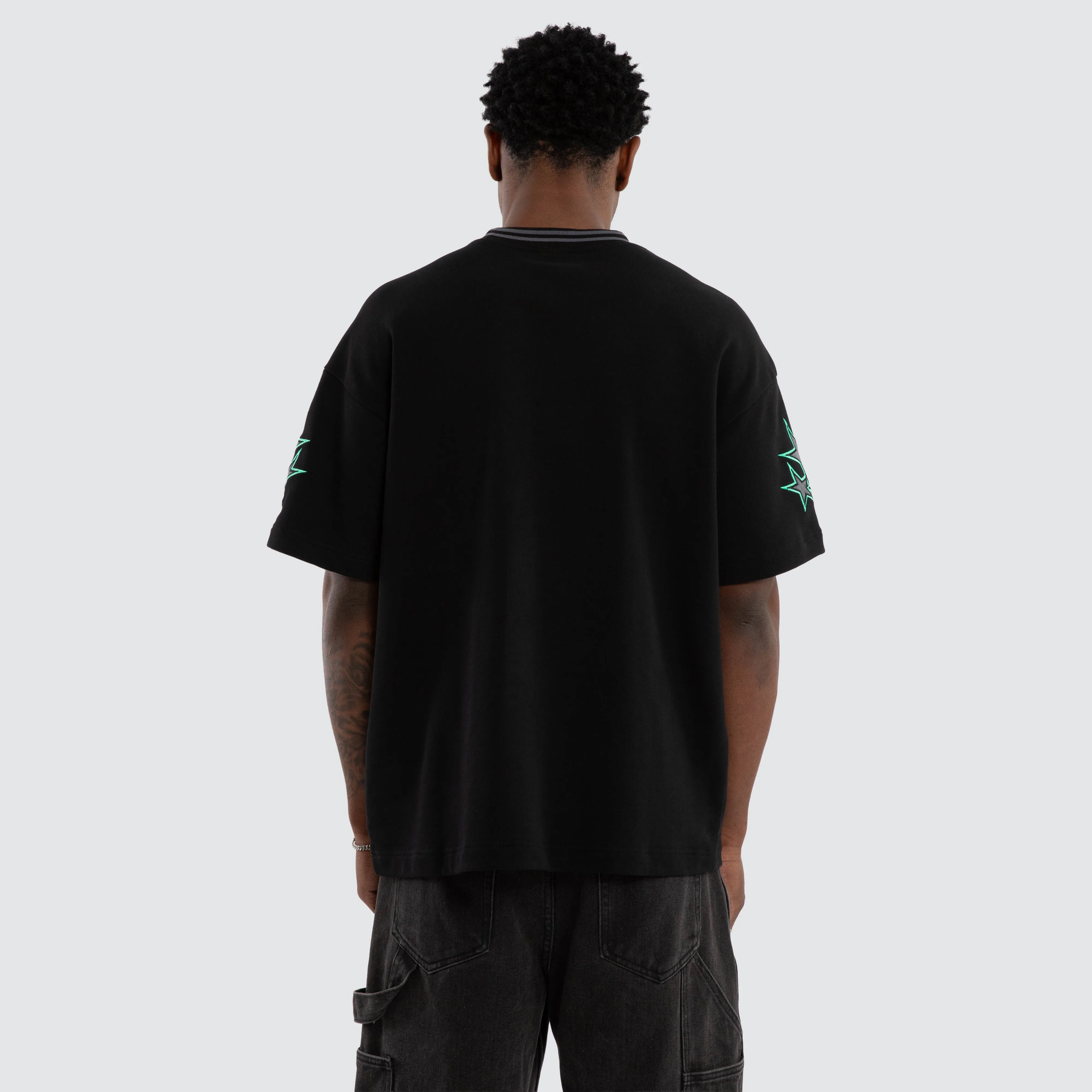 Glitches Loopback Raptor Tee Jet Black sold by Nena and Pasadena product image thumbnail 3