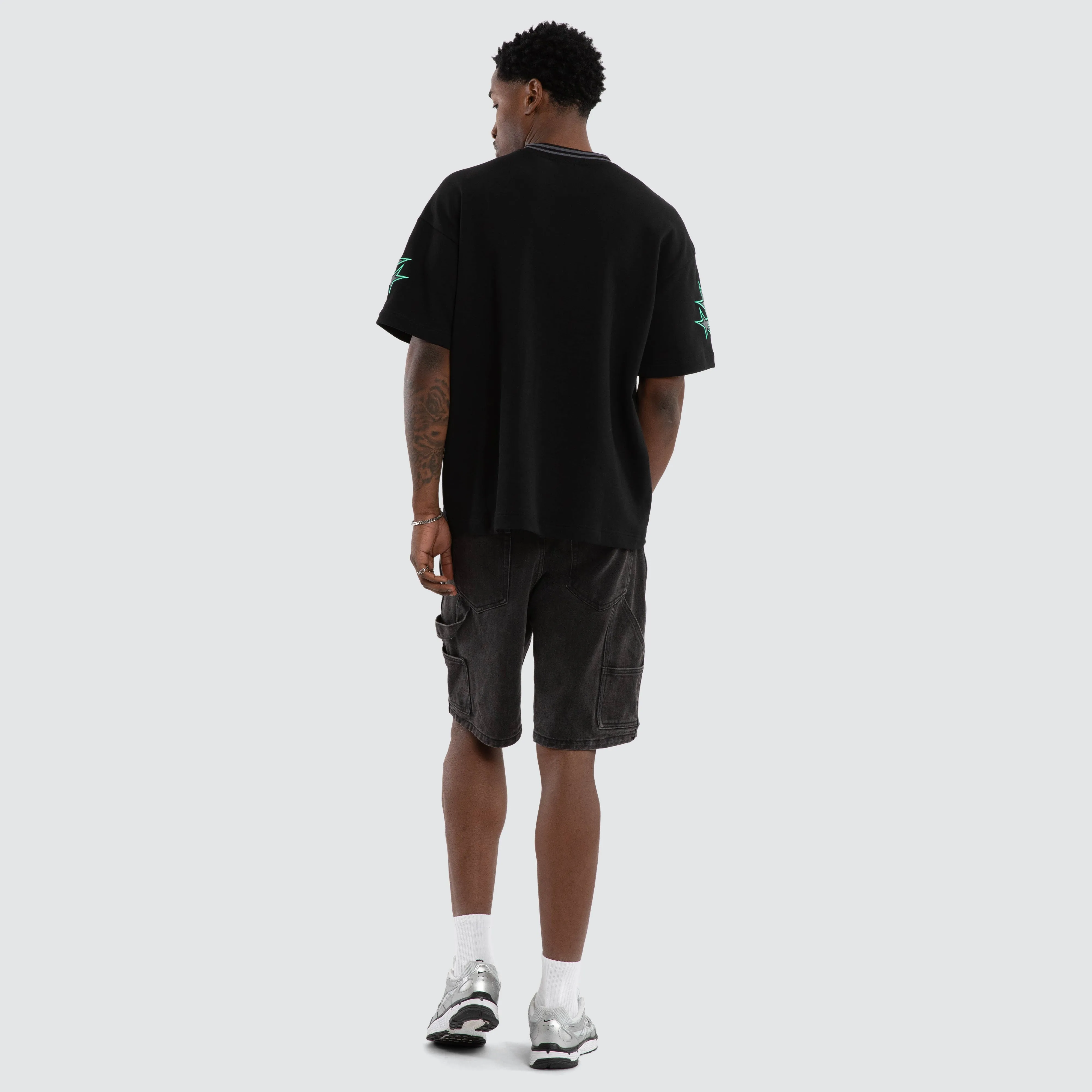 Glitches Loopback Raptor Tee Jet Black sold by Nena and Pasadena product image thumbnail 4