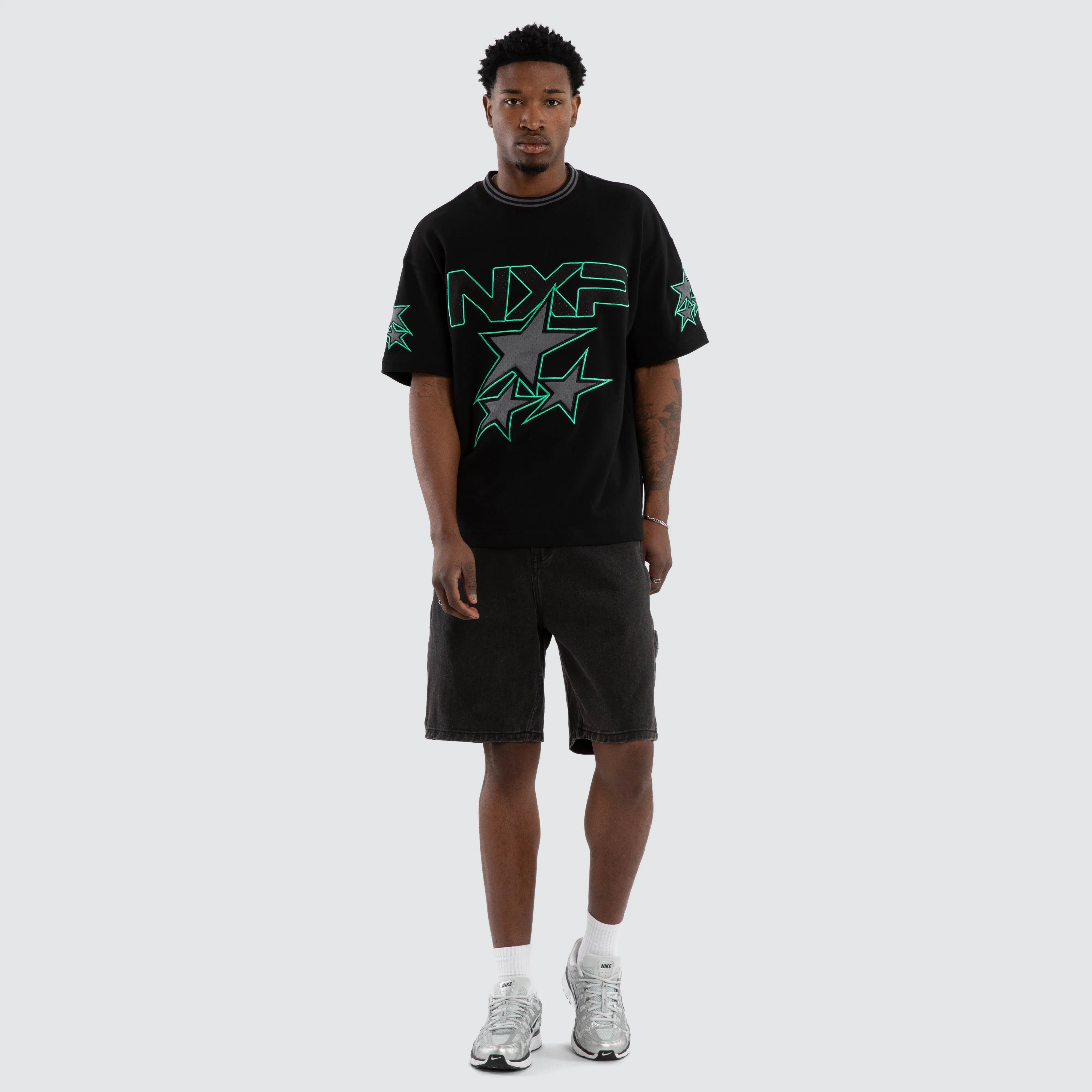 Glitches Loopback Raptor Tee Jet Black sold by Nena and Pasadena product image thumbnail 5