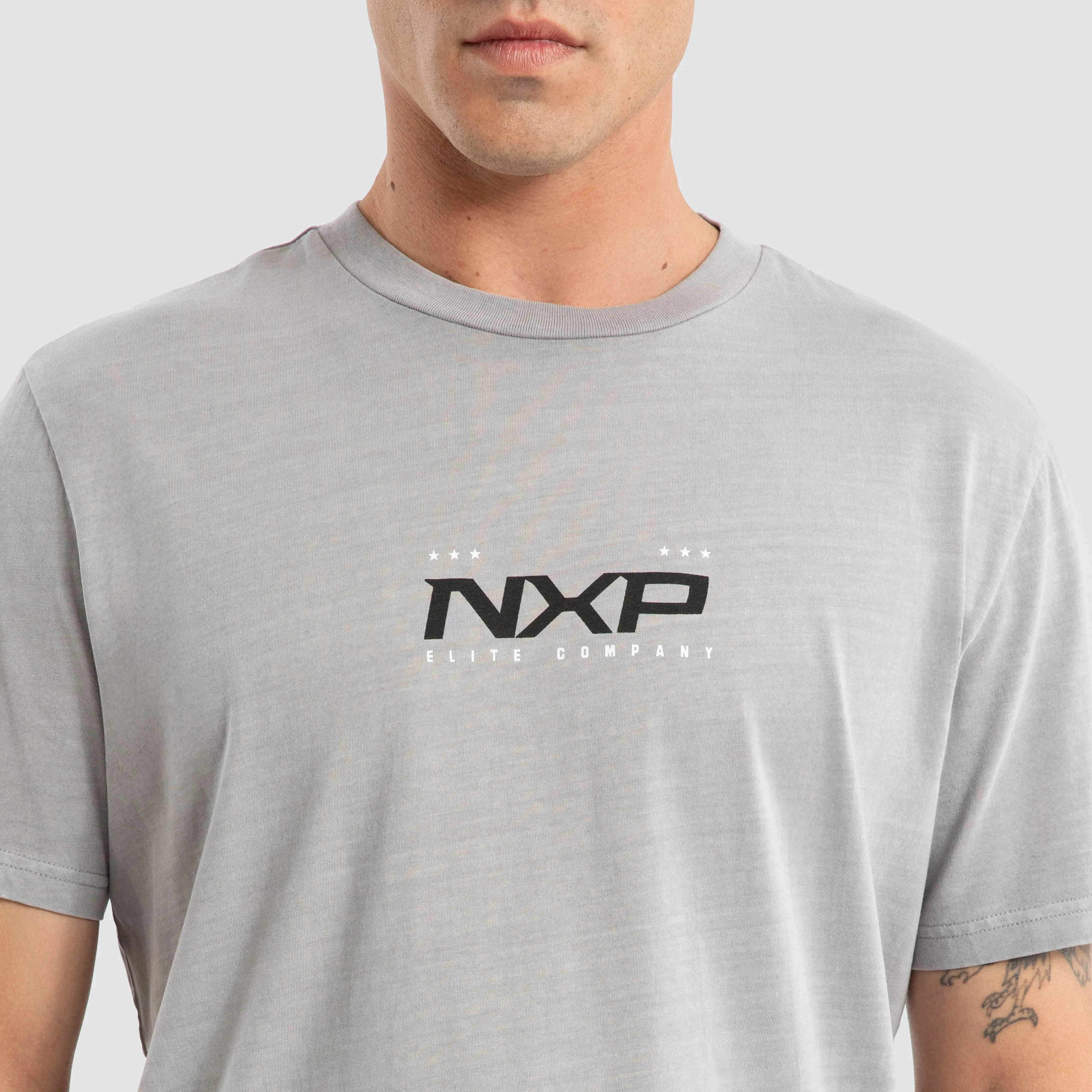 Deliberate Dual Curved Tee Pigment Alloy sold by Nena and Pasadena product image thumbnail 4