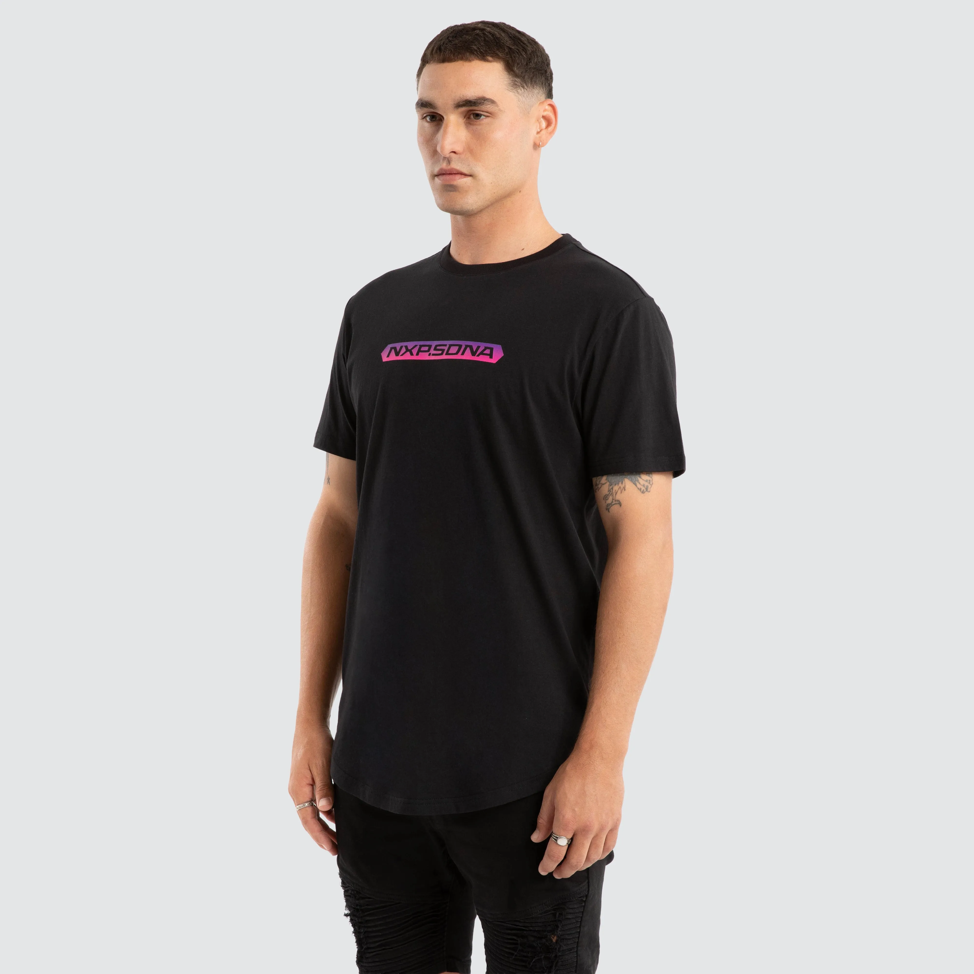 Score Dual Curved Tee Jet Black sold by Nena and Pasadena product image thumbnail 2