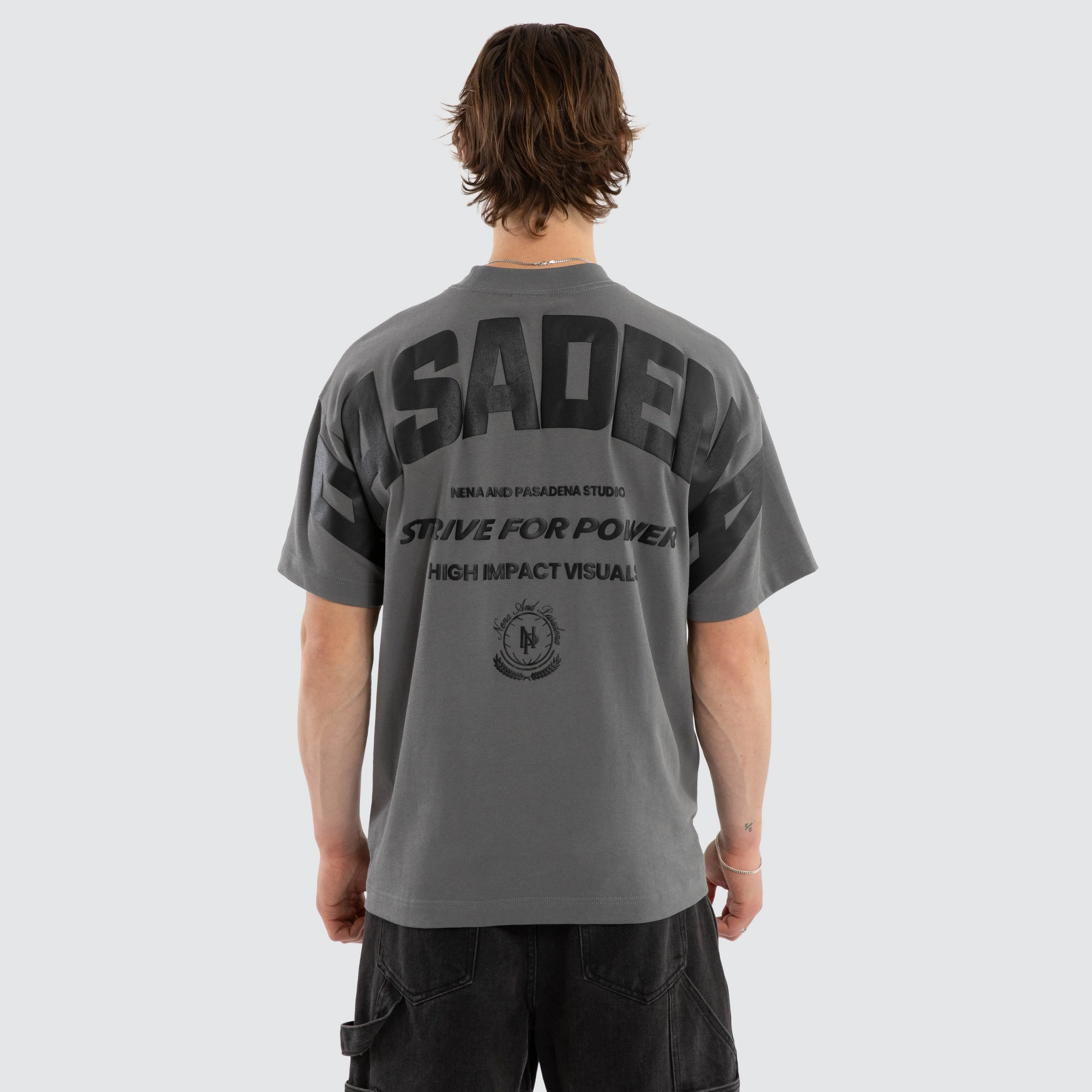 Strive Raptor Tee Charcoal sold by Nena and Pasadena product image thumbnail 2