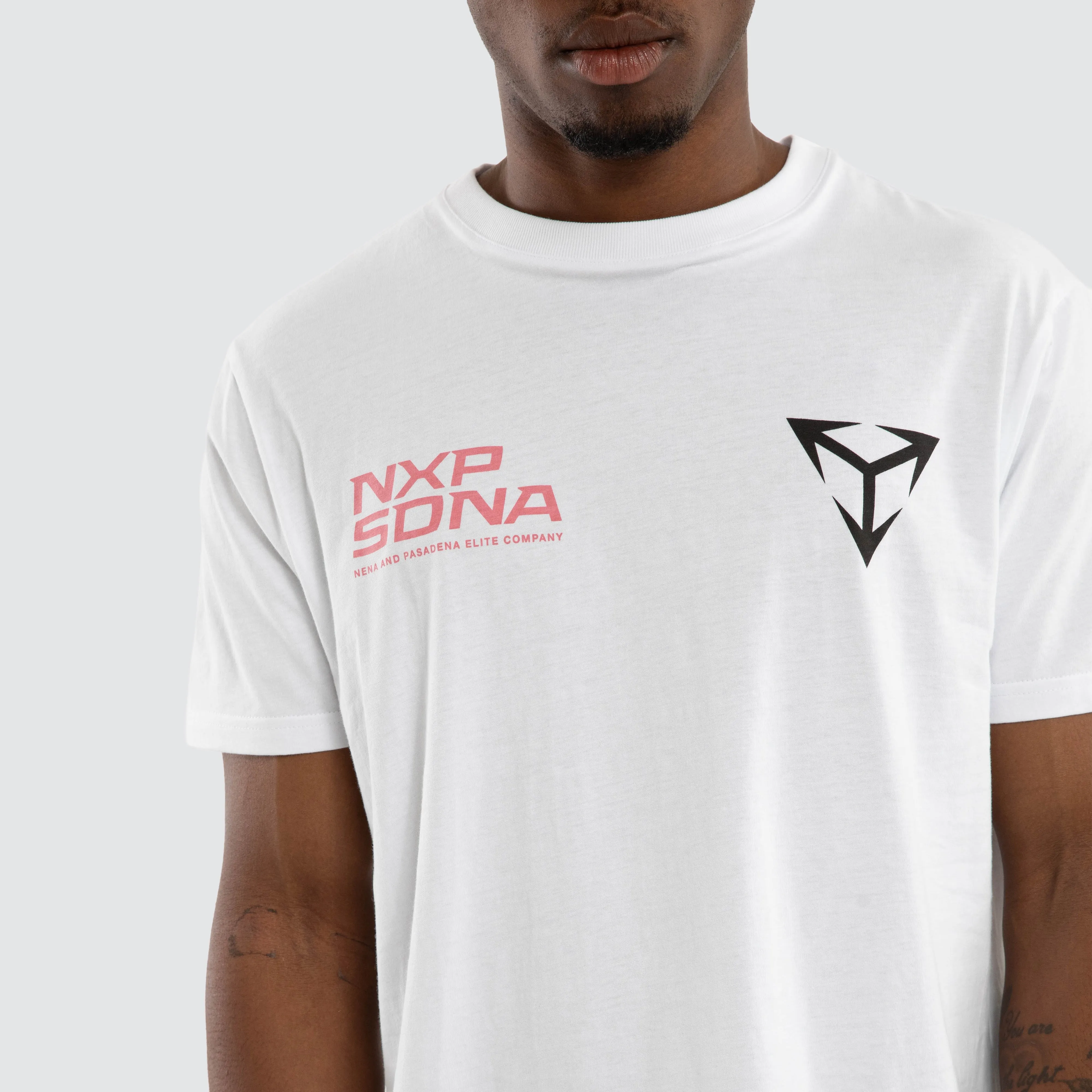 Finest Dual Curved Tee White sold by Nena and Pasadena product image thumbnail 3