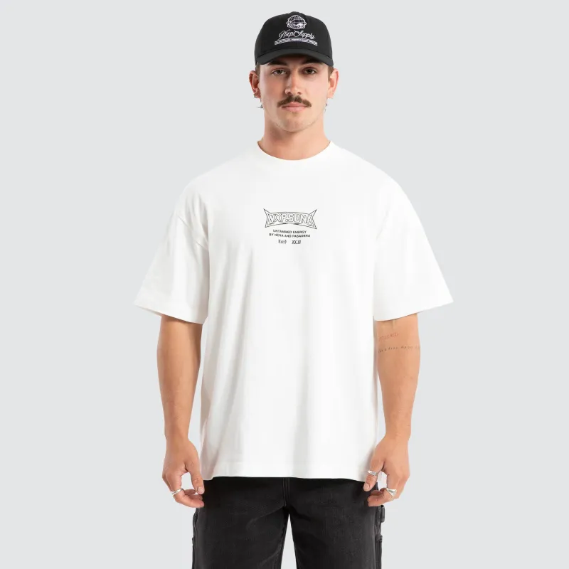 Grand Raptor Tee Natural White sold by Nena and Pasadena